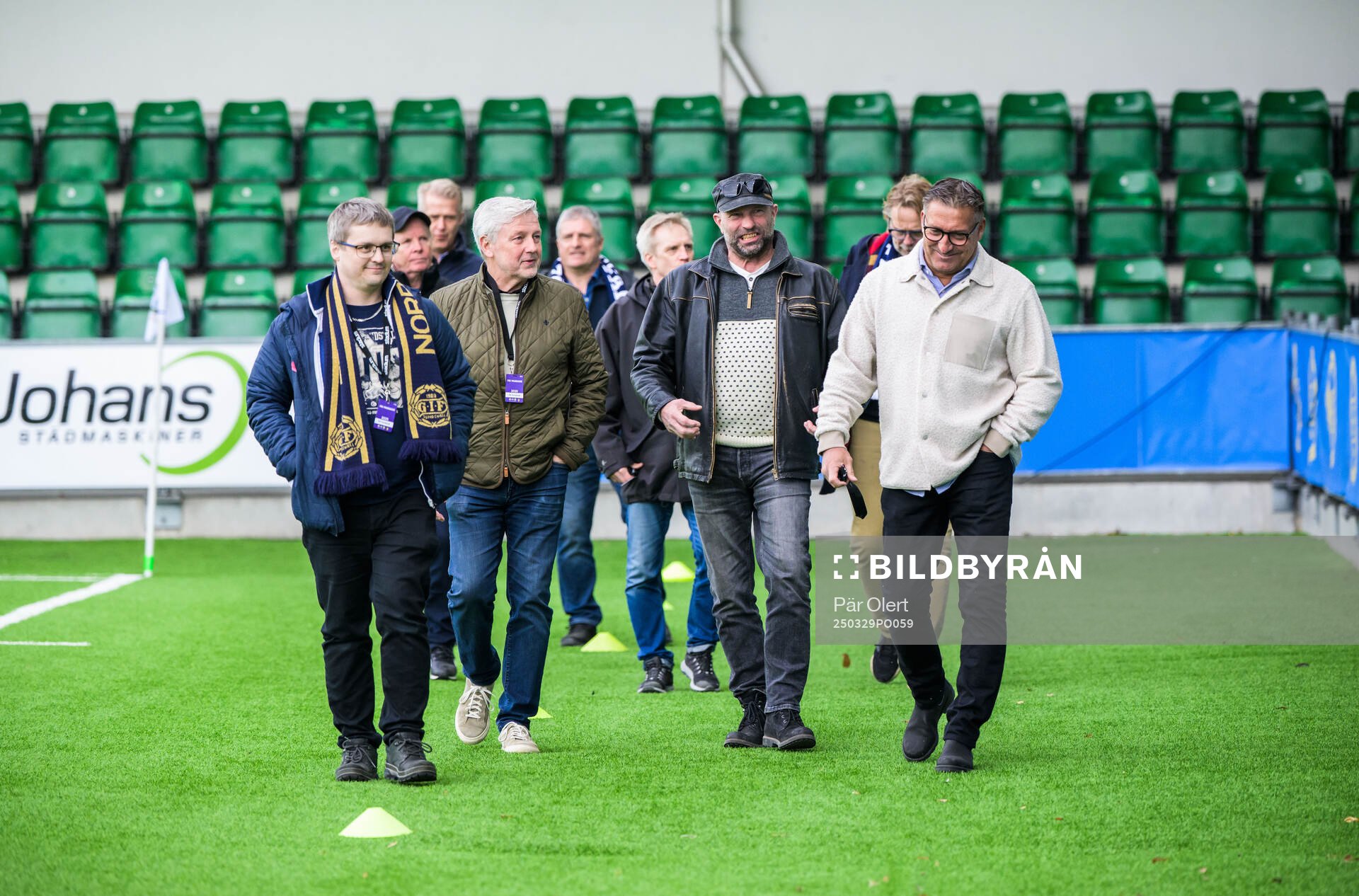 Före detta Sundsvallspelare inför fotbollsmatchen i Superettan mellan GIF Sundsvall och Helsingborg den 29 mars 2025 i Sundsvall. 