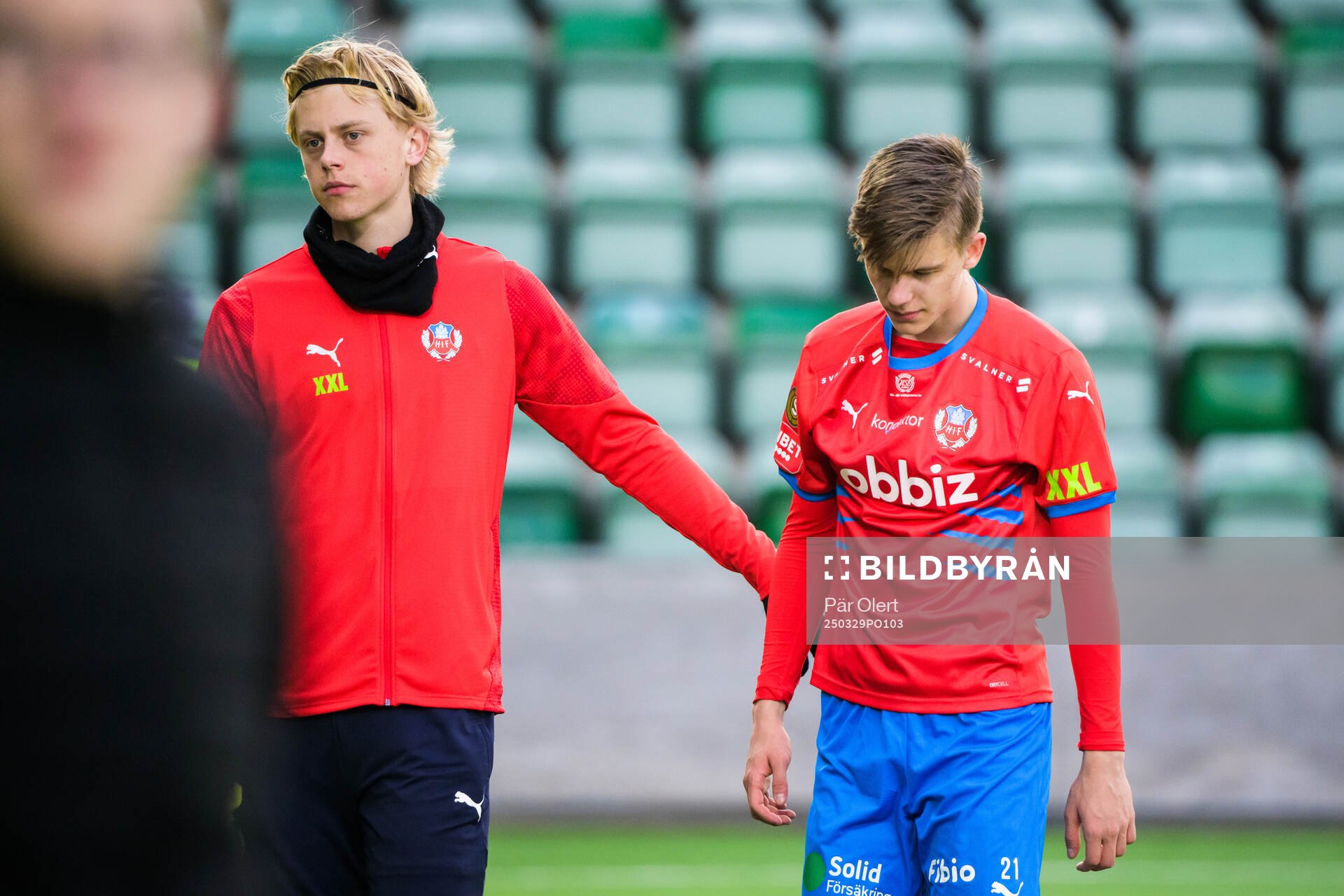 Helsingborgs Adrian Svanbäck deppar