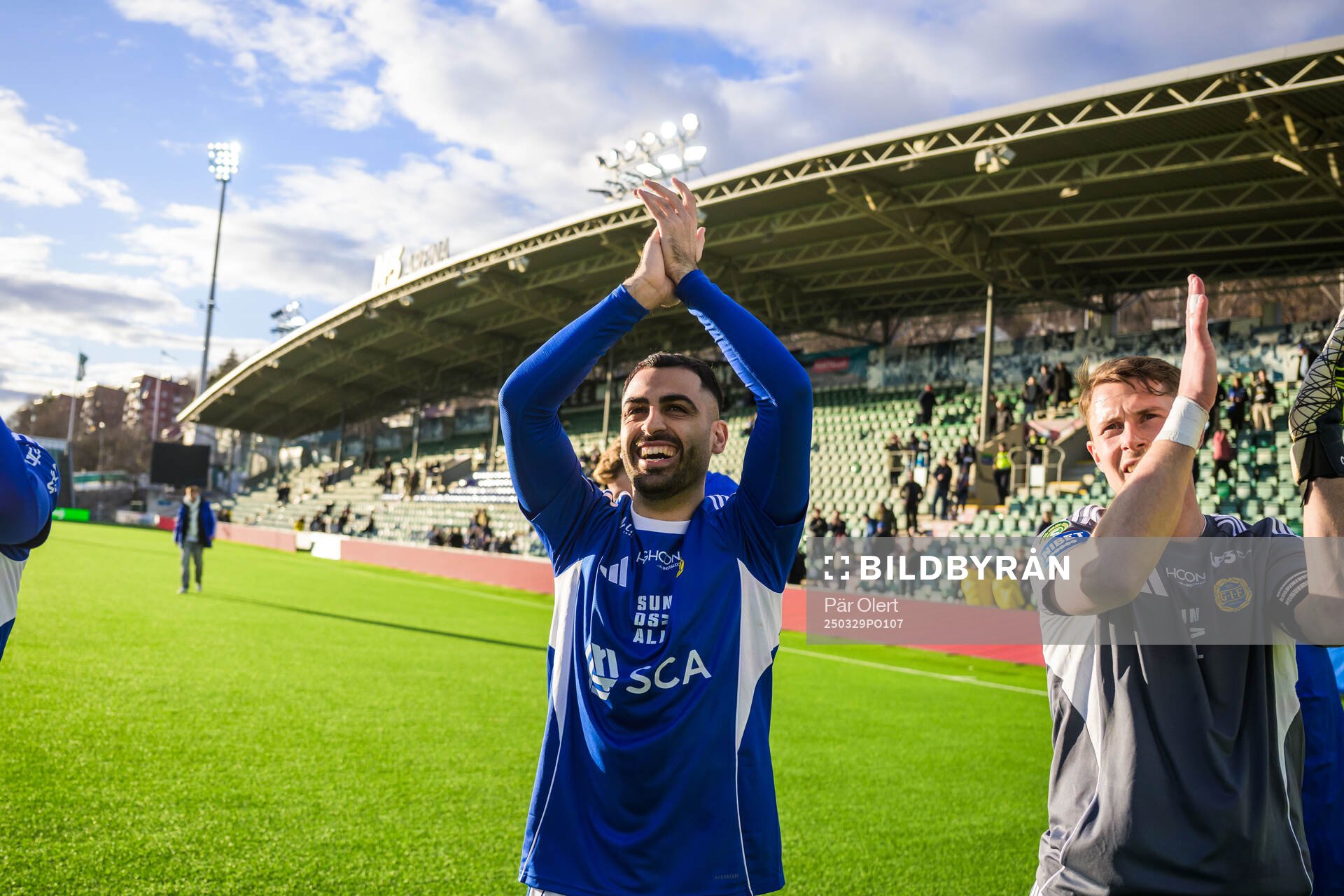 GIF Sundsvalls Samuel Asoma jublar