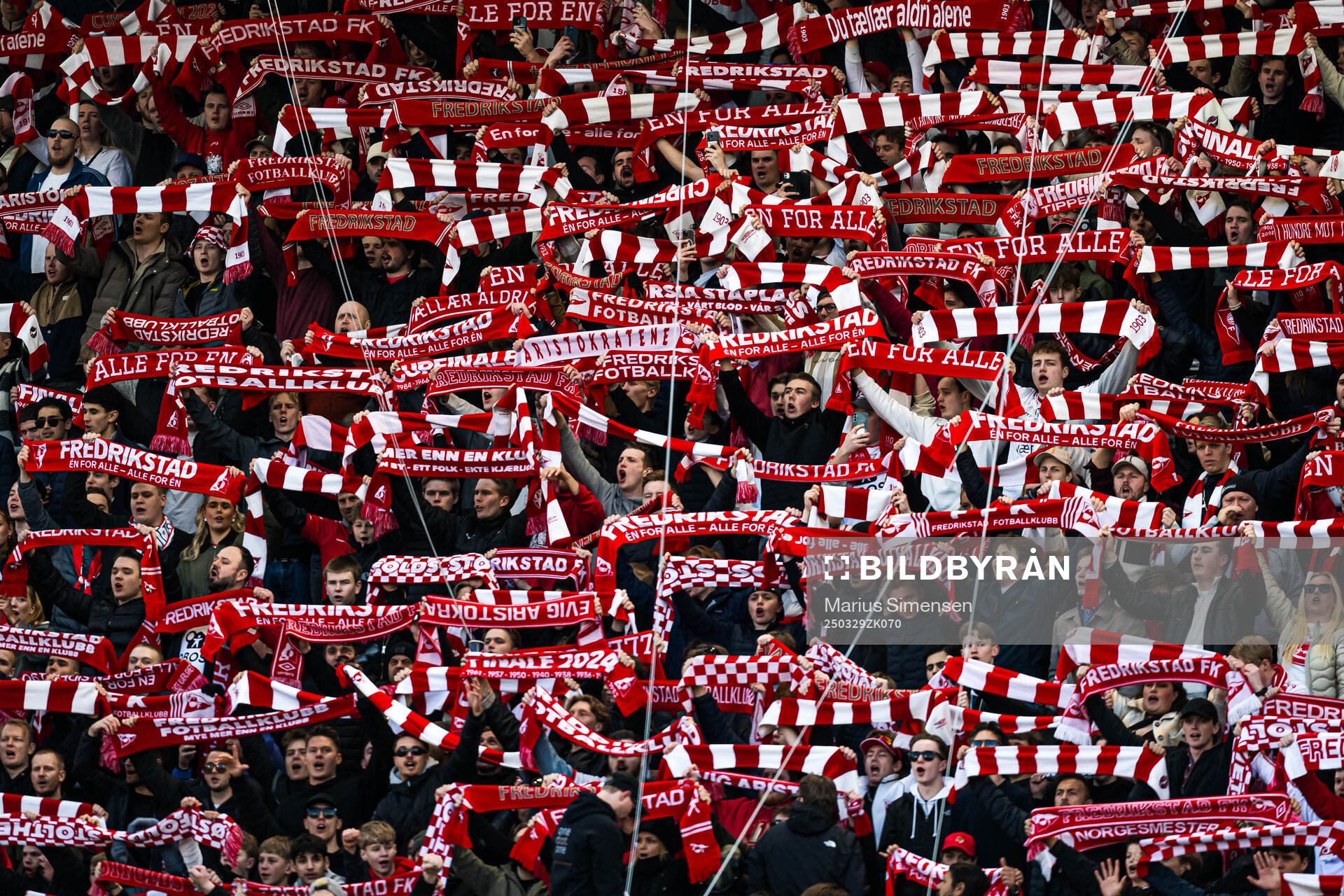 Spectators in the stands