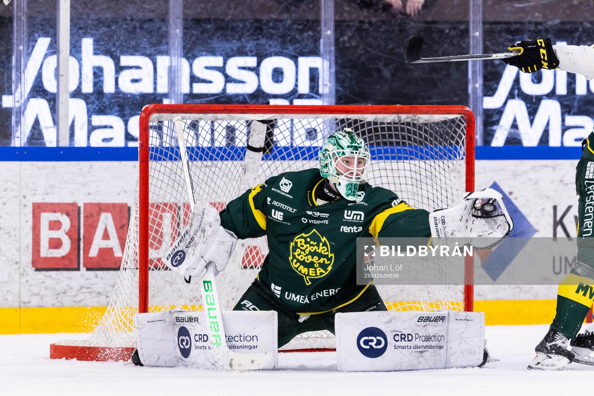 Björklövens målvakt Melker Thelin