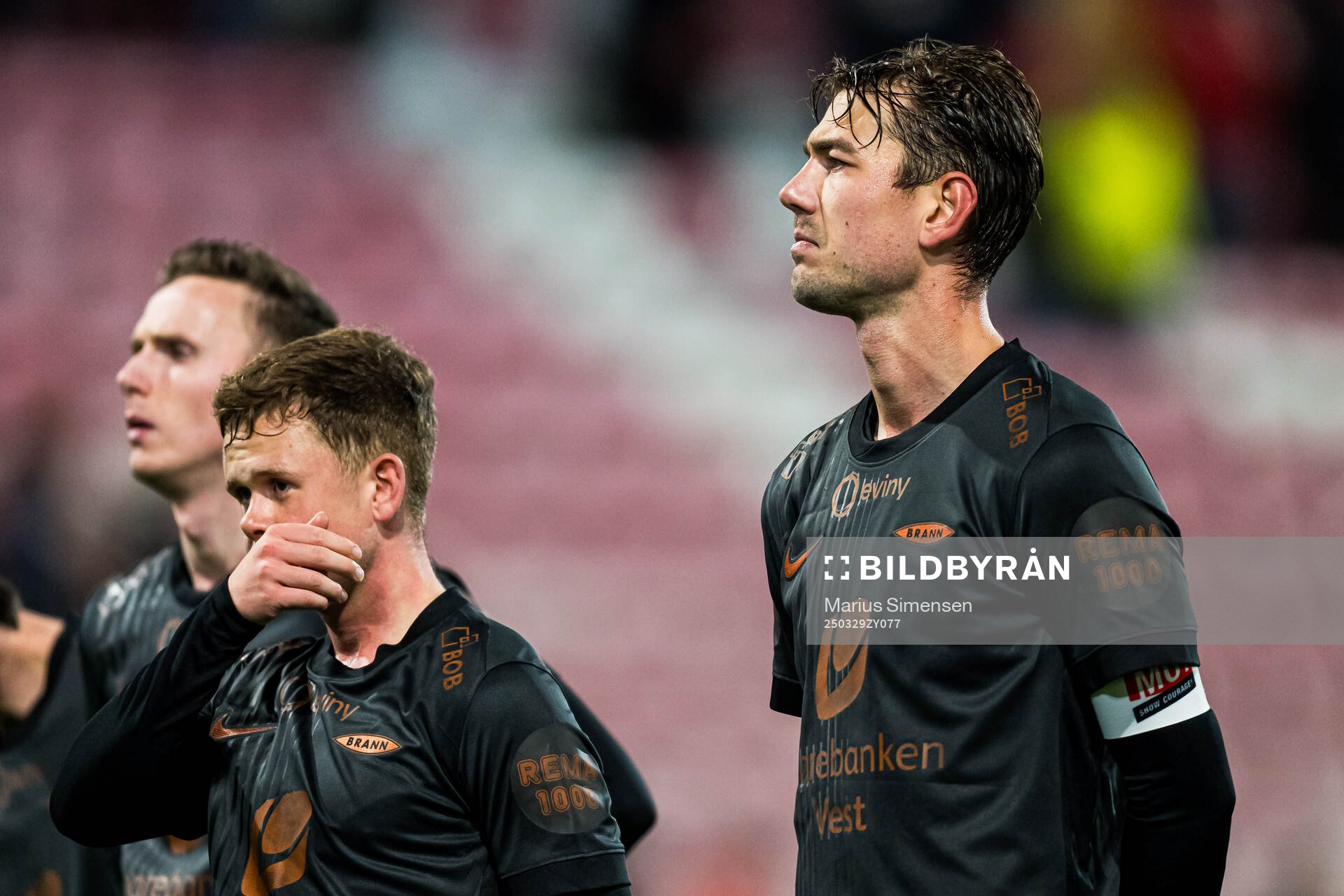 Fredrik Pallesen Knudsen of Brann looks dejected