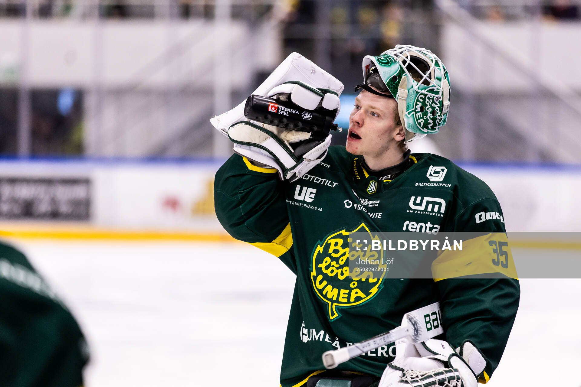 Björklövens målvakt Melker Thelin
