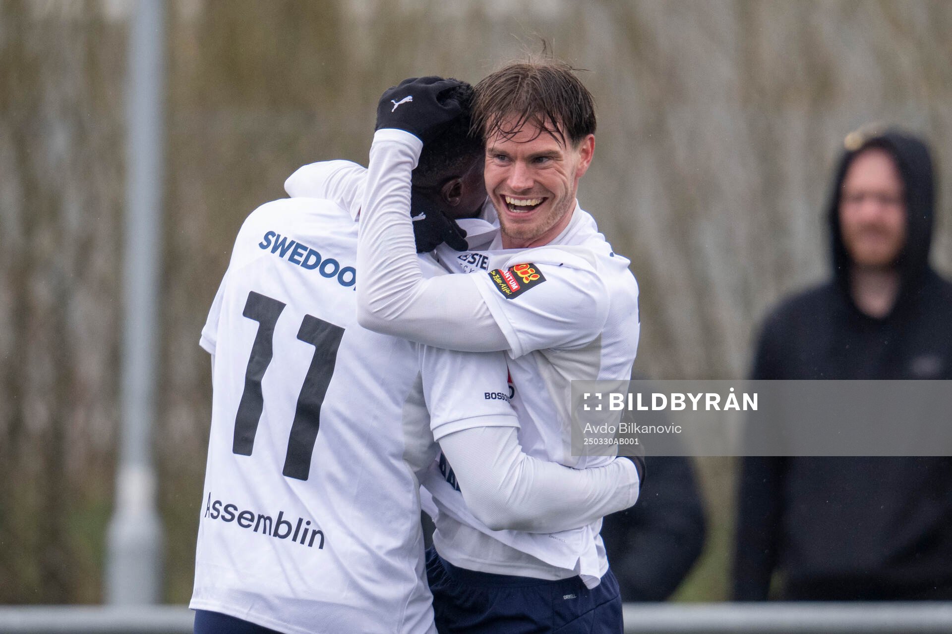 Åstorps FFs Samuel Jonsson och Oke Akpoveta jublar