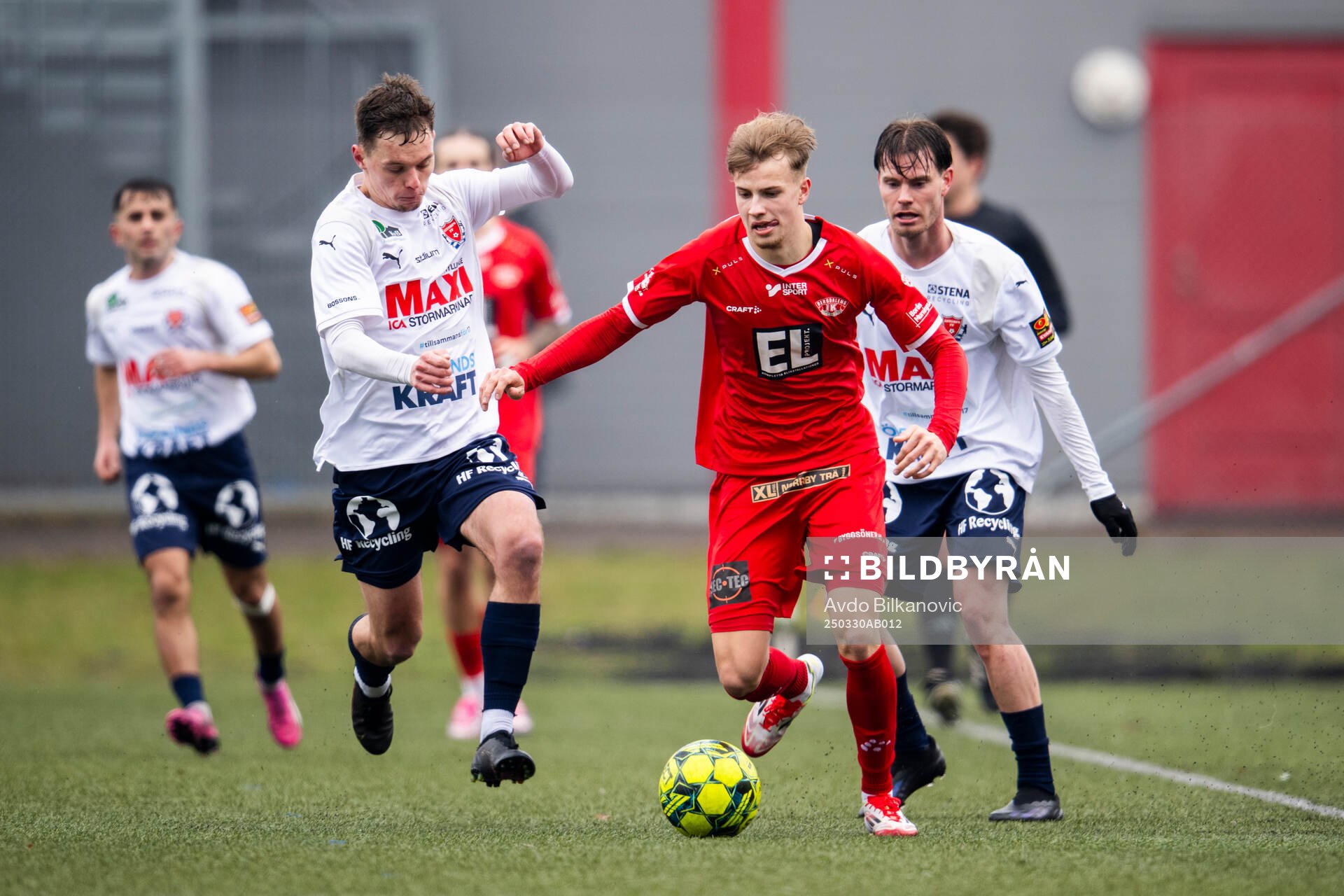 Åstorps FFs Filip Migawa och Bergdalens IKs Noel Rydén