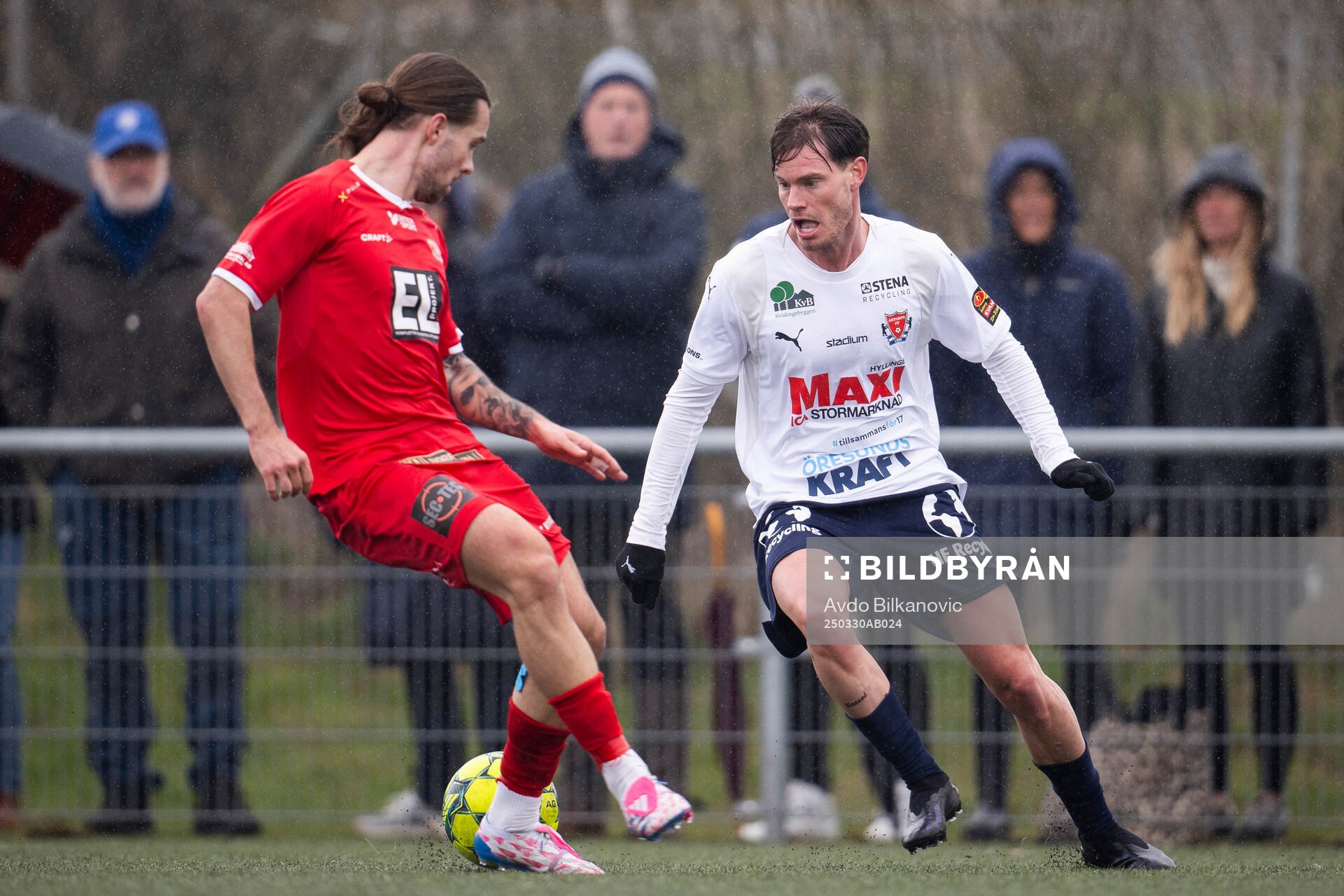 Åstorps FFs Samuel Jonsson och Bergdalens IKs Kristijan
