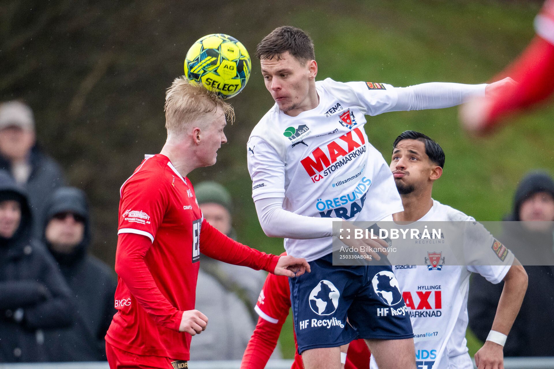 Åstorps FFs Filip Migawa och Bergdalens IKs Filip Landegren