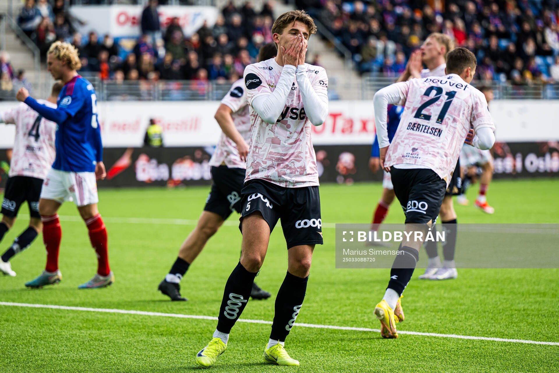 Henrik Heggheim of Viking looks dejected