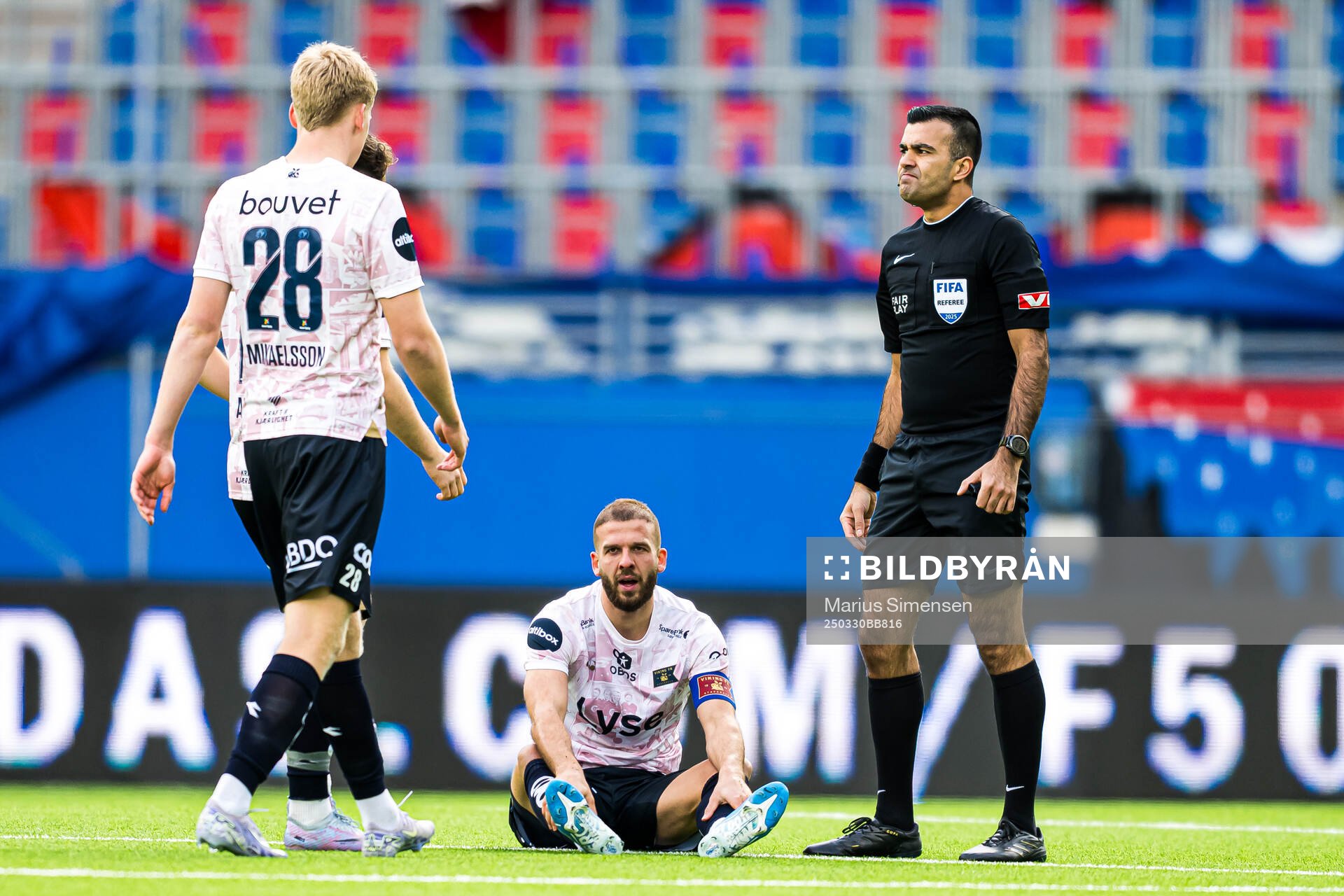 Zlatko Tripic of Viking looks dejected