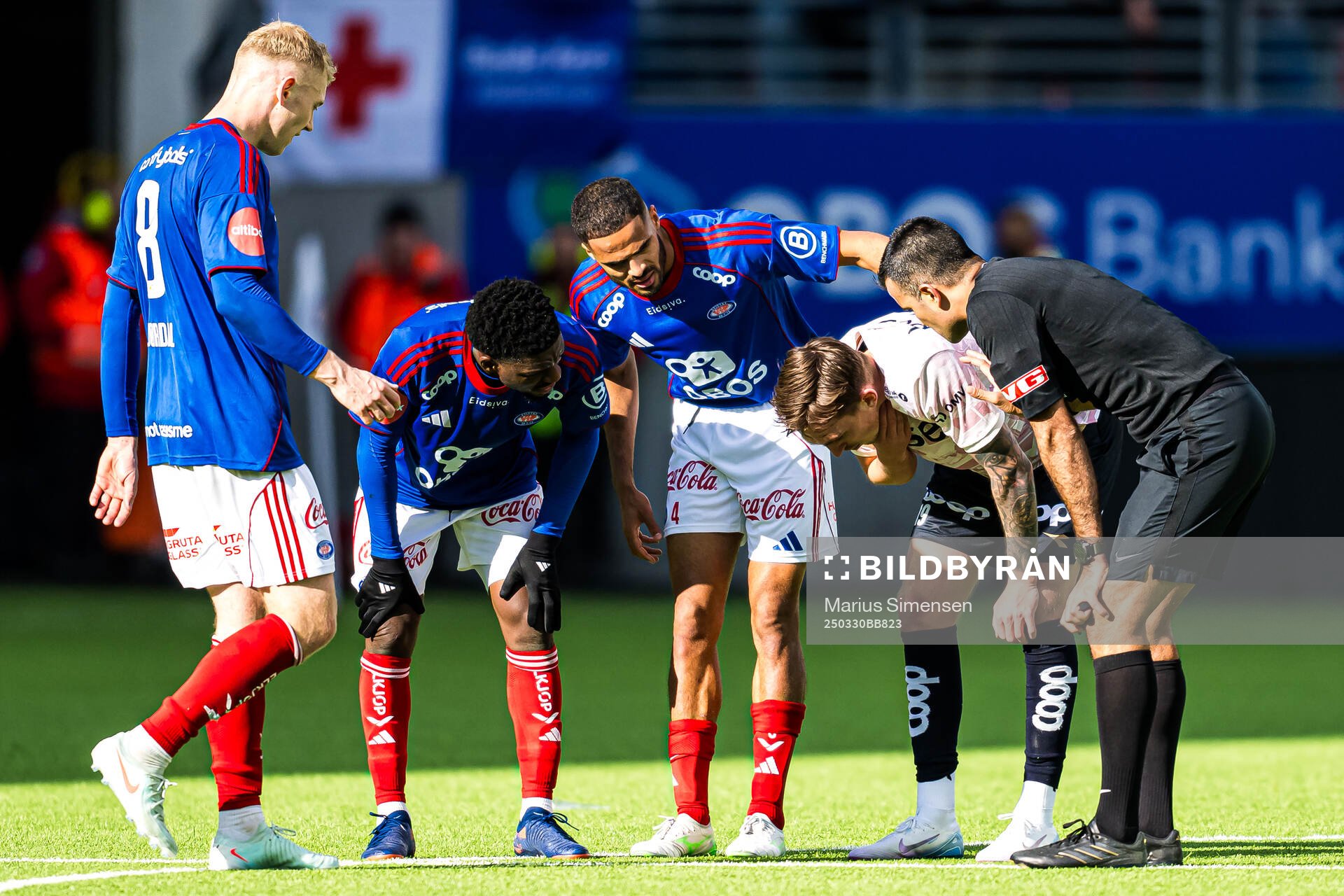 Kristoffer Askildsen of Viking in pain