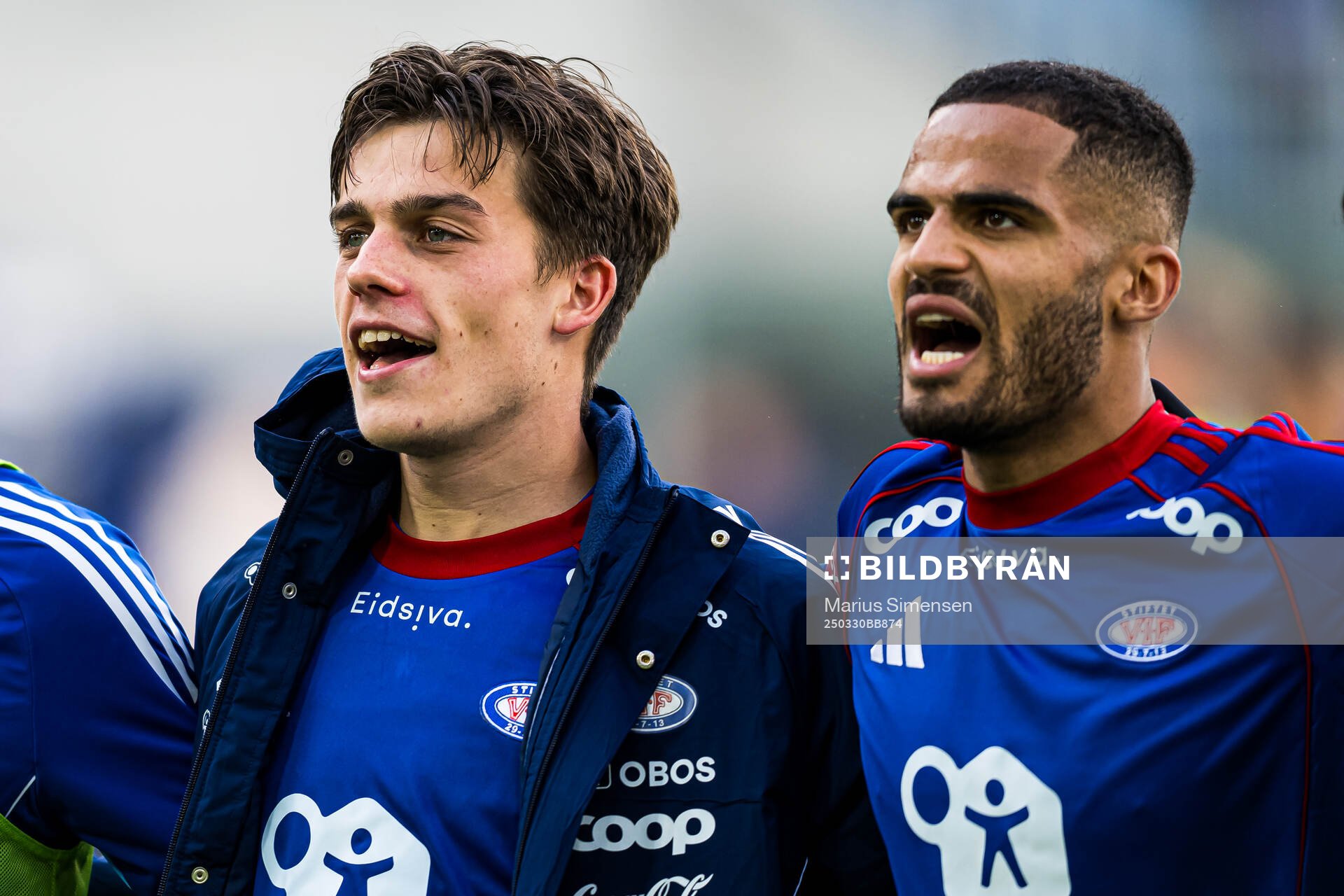Magnus Bech Riisnæs and Aaron Kiil Olsen of Vålerenga