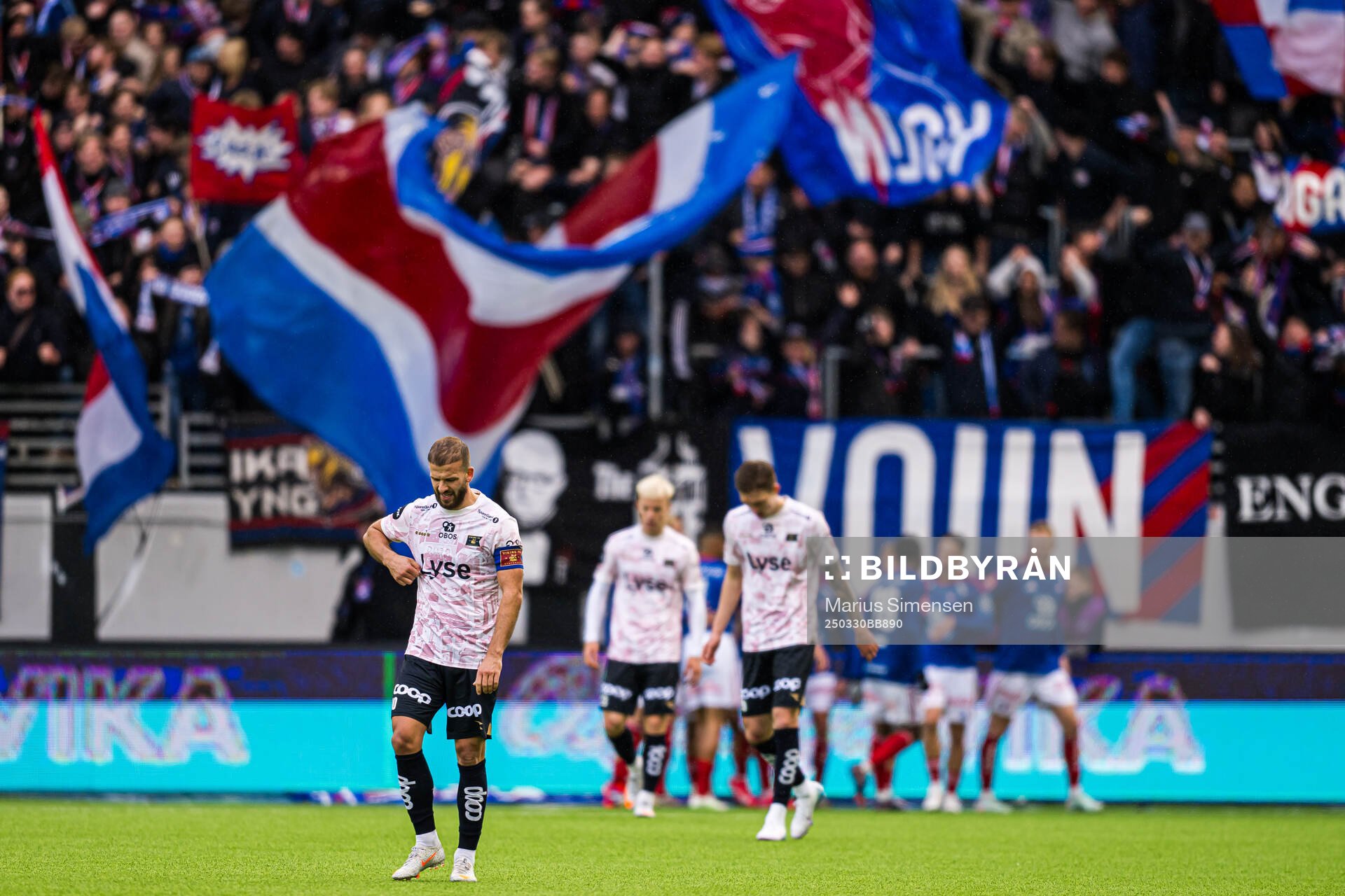 Zlatko Tripic of Viking looks dejected
