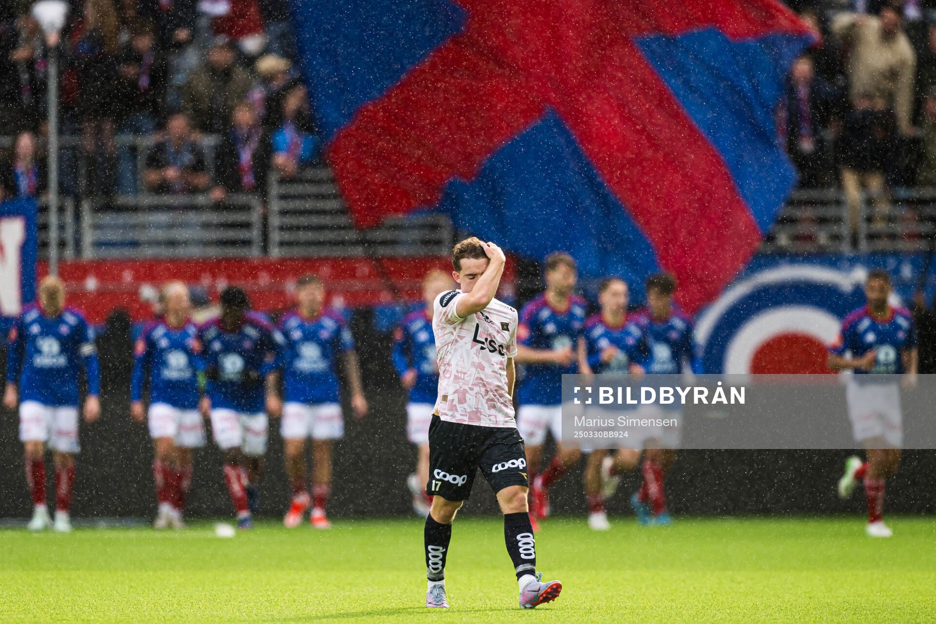 Edvin Austbø of Viking looks dejected