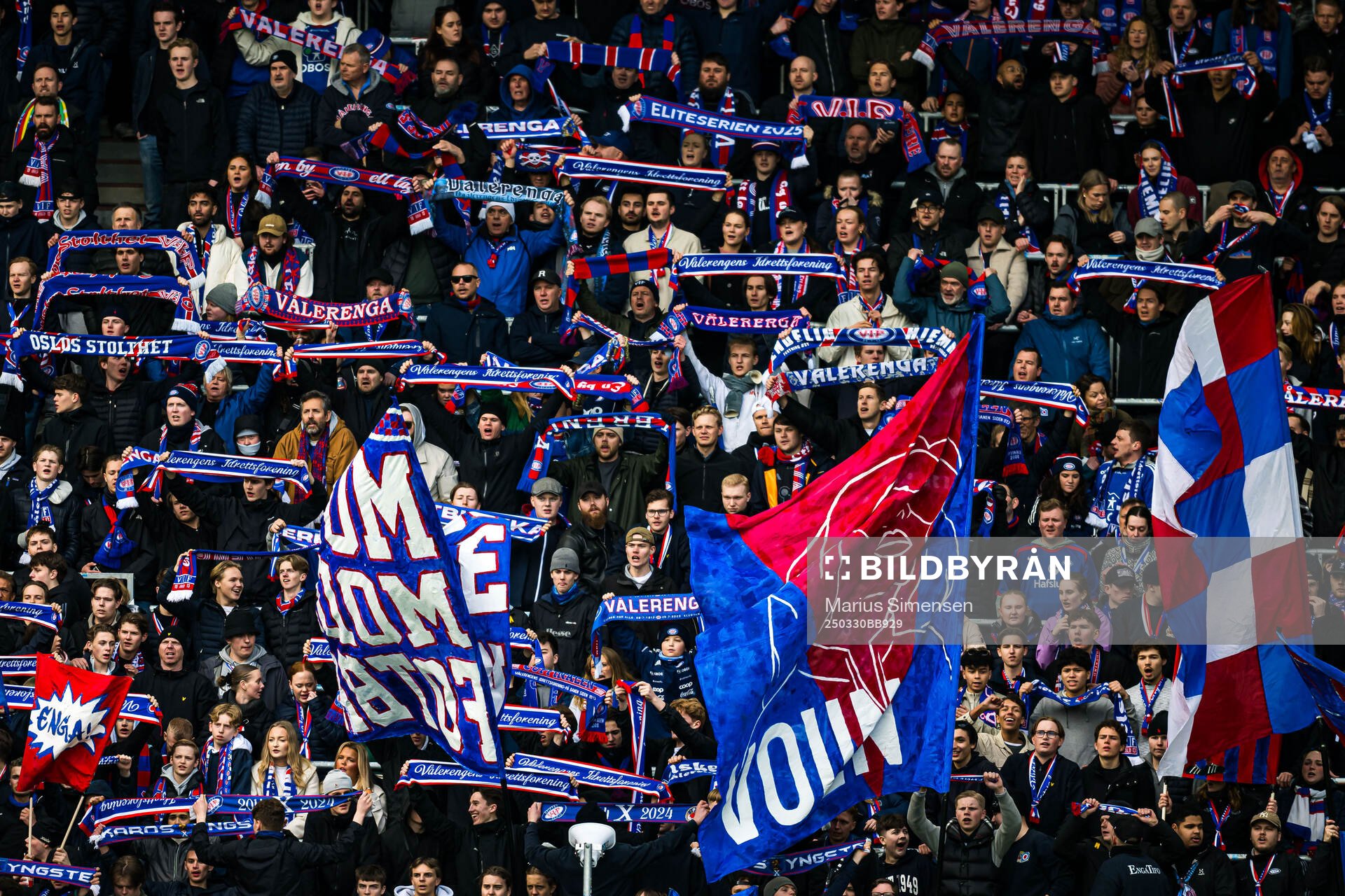Spectators in the stands
