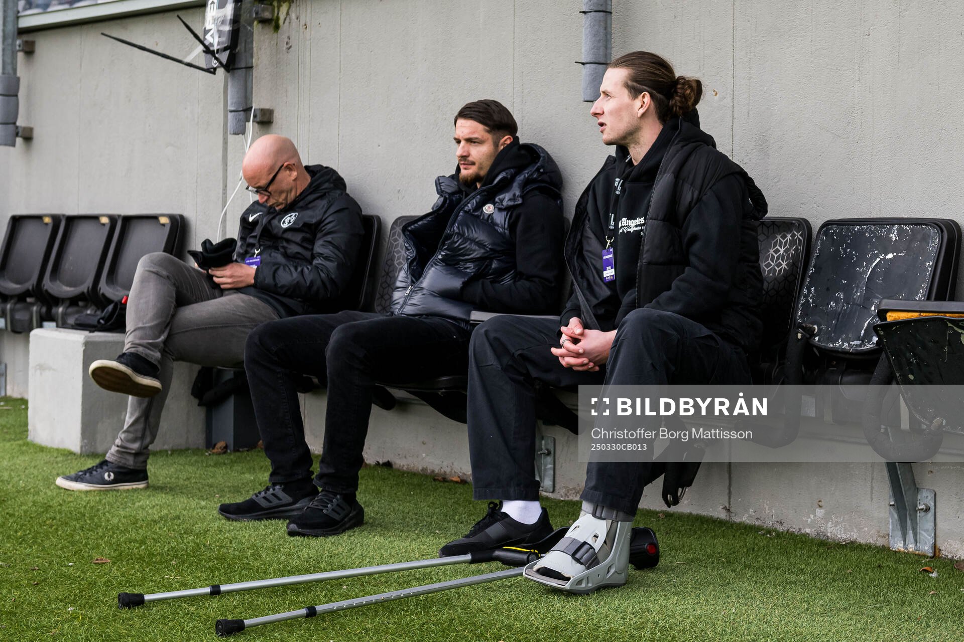 Landskronas sportchef Billy Magnusson, Allen Smajic och