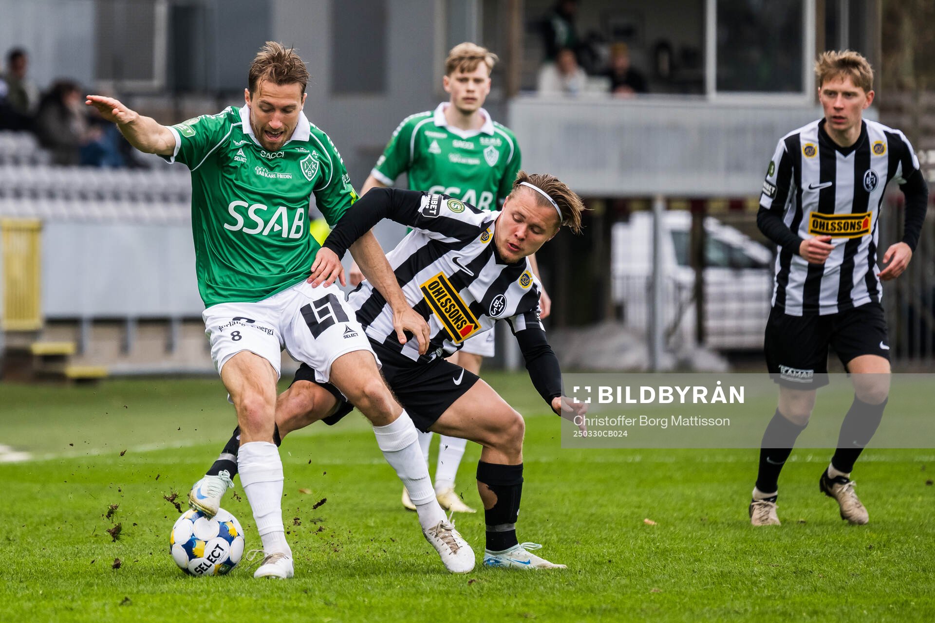 Brages Jacob Stensson och Landskronas Vincent Sundberg