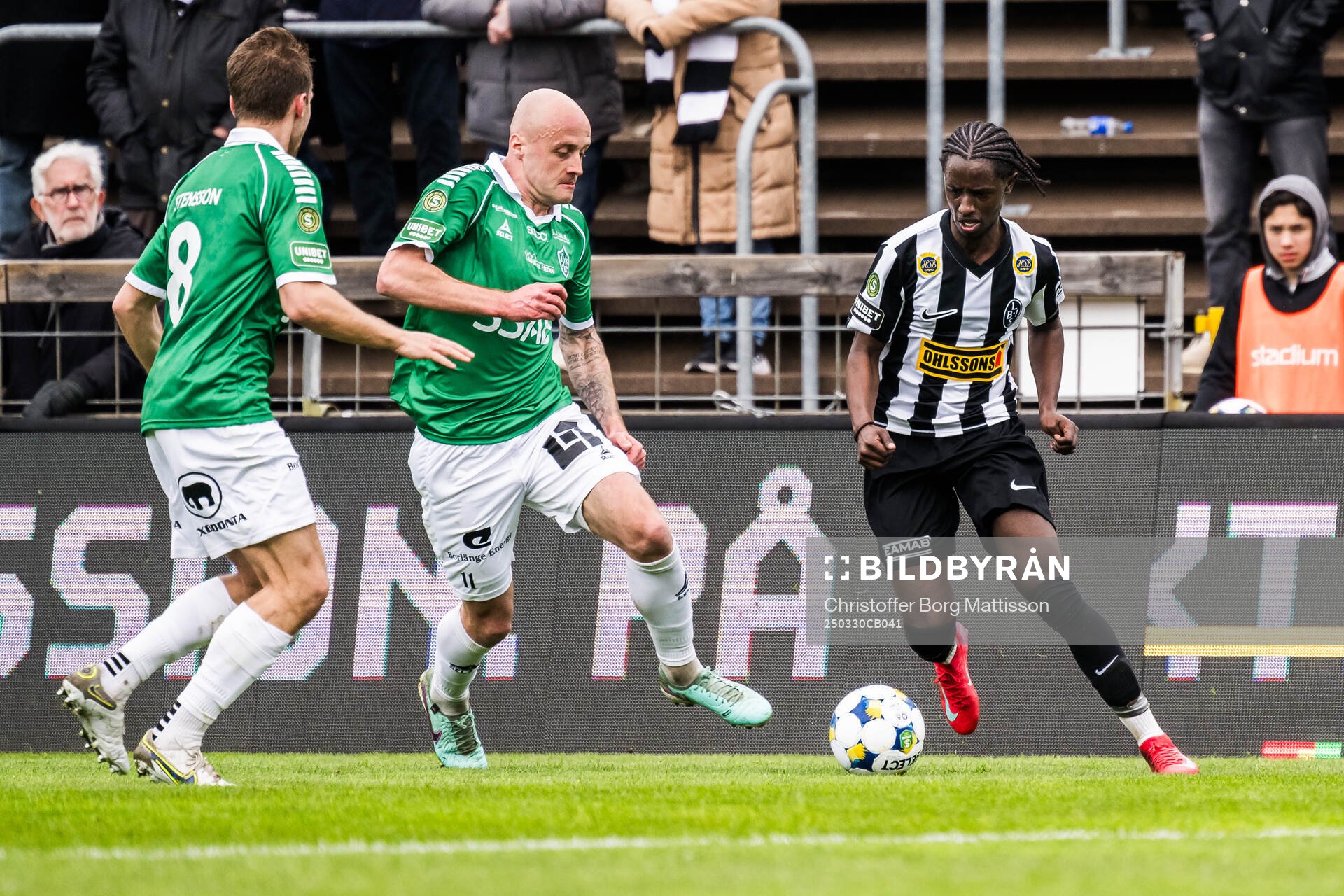Brages Anton Lundin och Landskronas Max'Med Mohamed