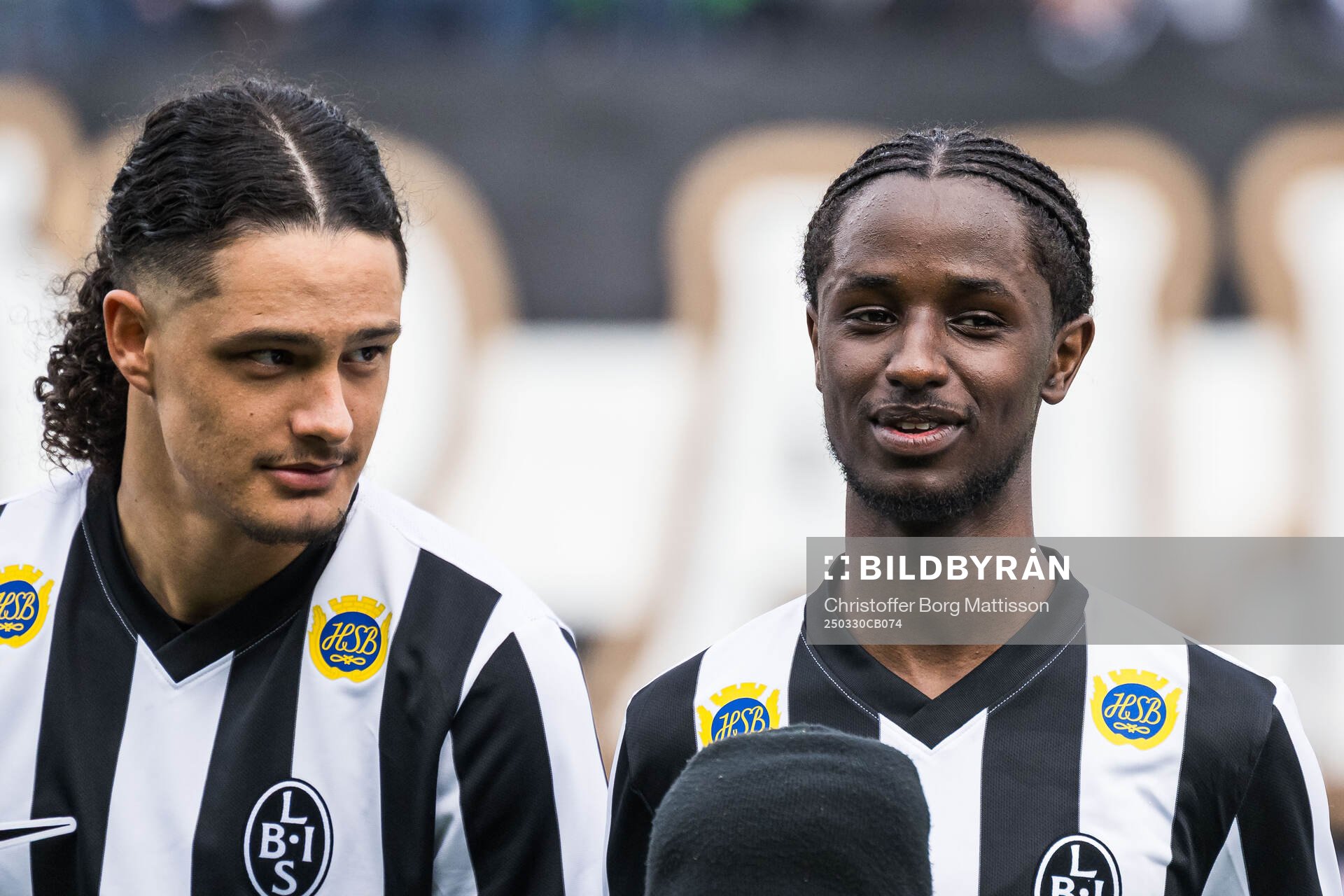Landskronas André Alvarez Perez och Max'Med Mohamed
