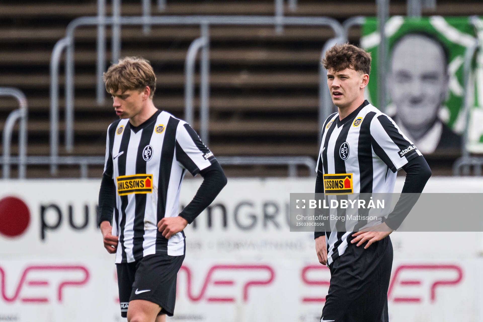 Landskronas Gustaf Bruzelius och Max Nilsson deppar