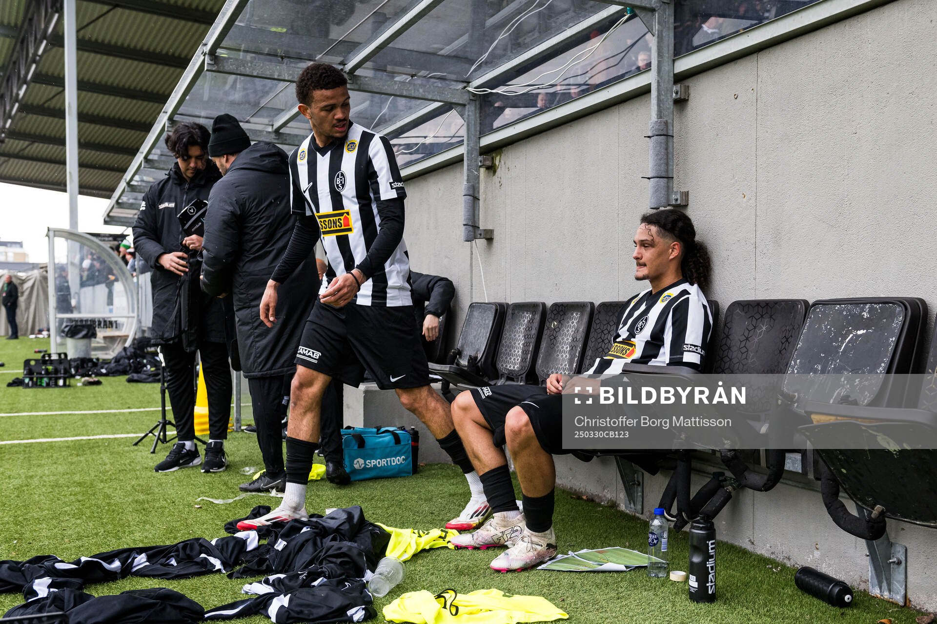 Landskronas Cameron Streete och André Alvarez Perez deppar