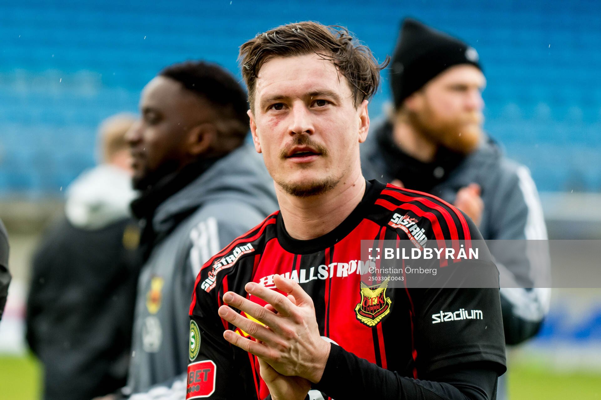 Östersunds Jamie Ryan Hopcutt jublar