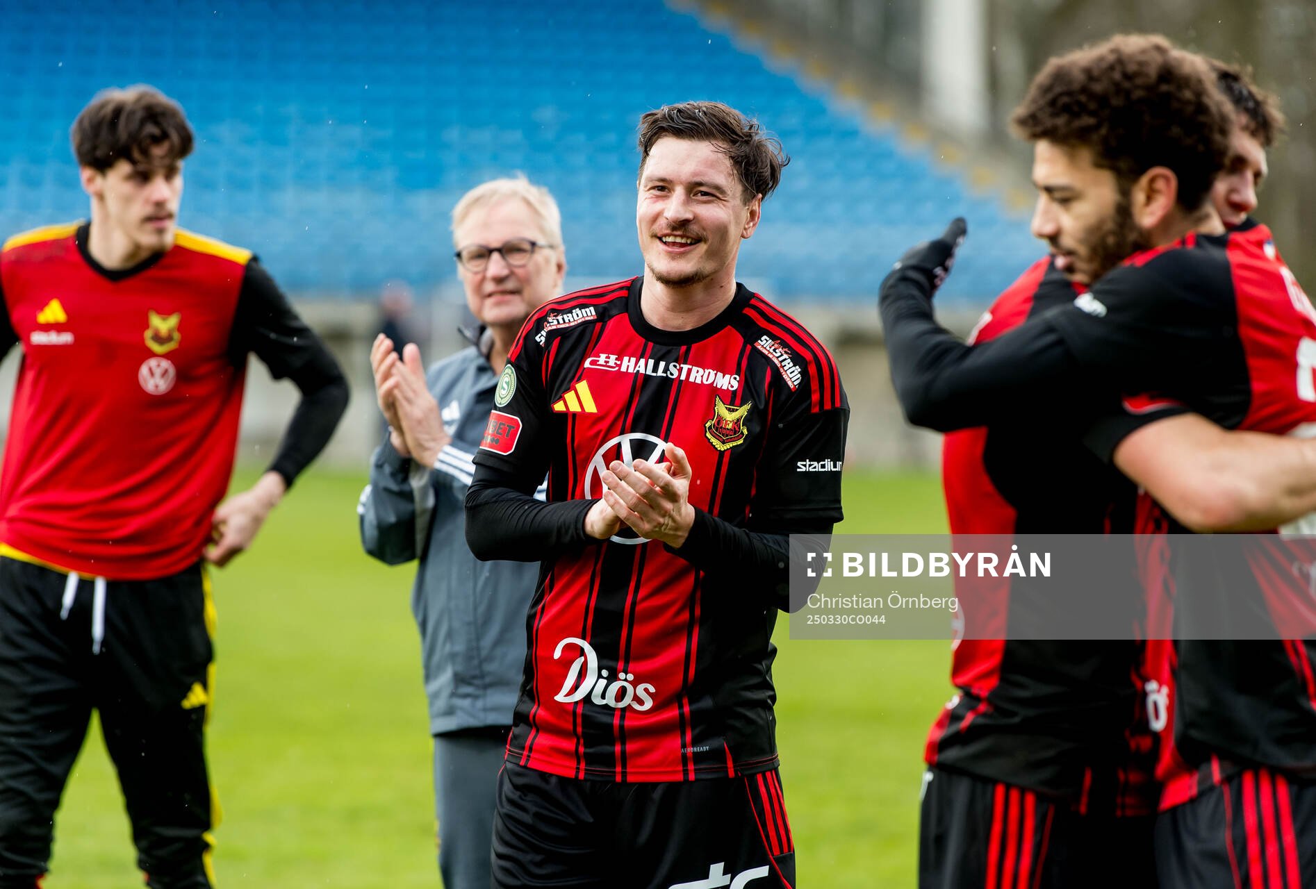 Östersunds Jamie Ryan Hopcutt jublar