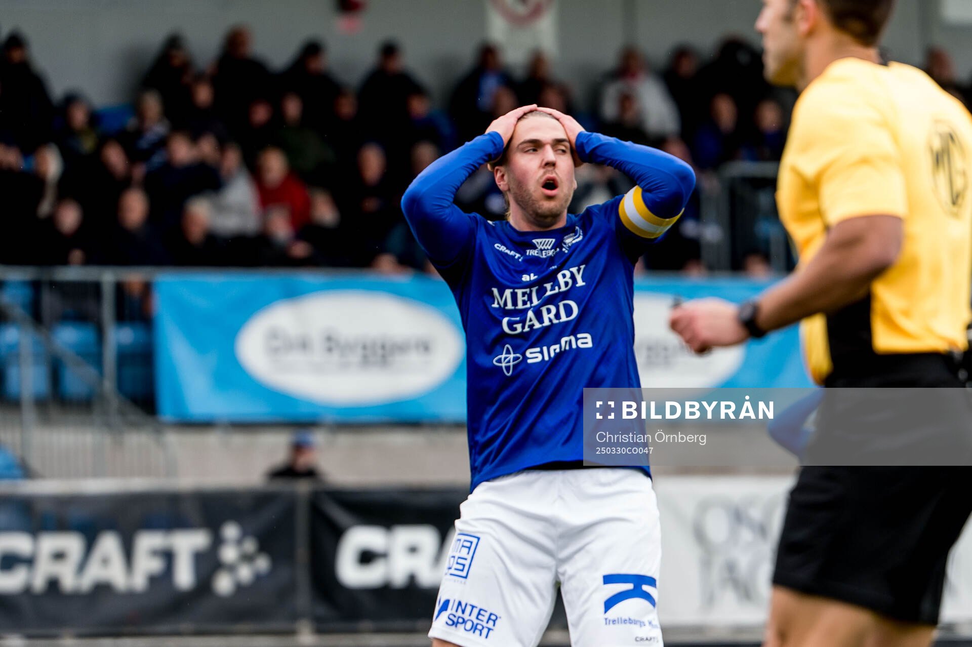 Trelleborgs Charlie Weberg deppar