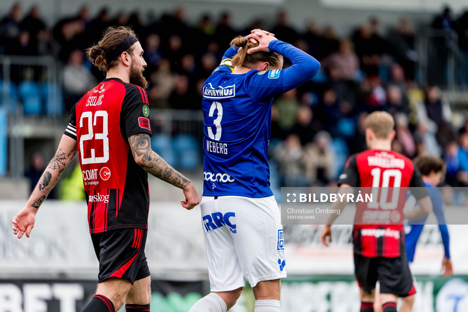 Trelleborgs Charlie Weberg deppar