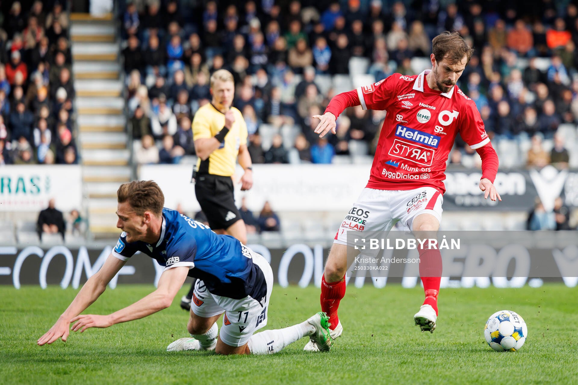 Halmstads Villiam Granath och Degerfors Sebastian Ohlsson