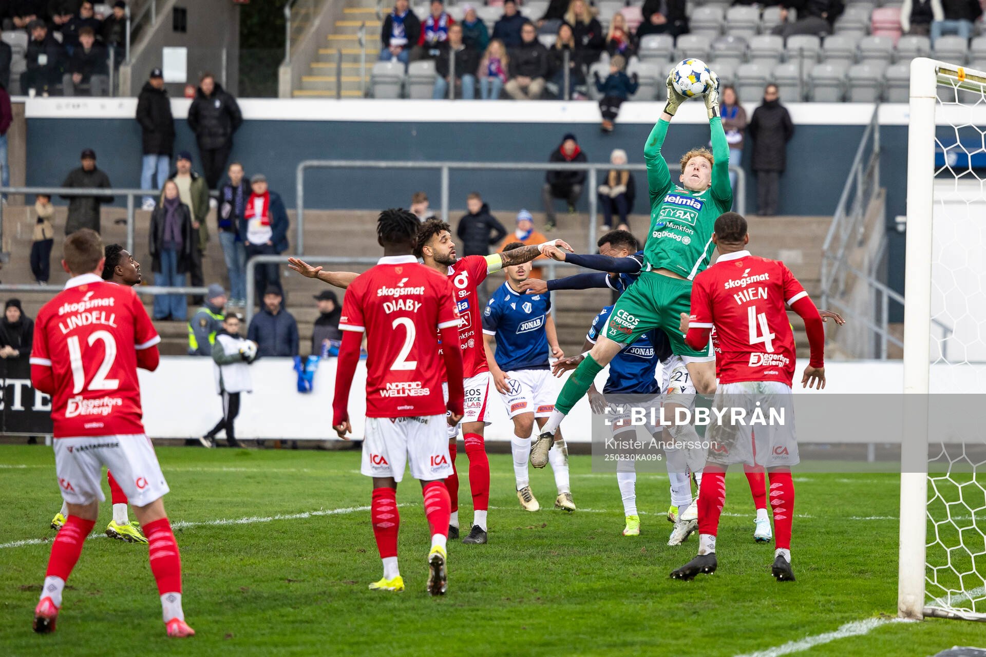 Degerfors målvakt Rasmus Forsell