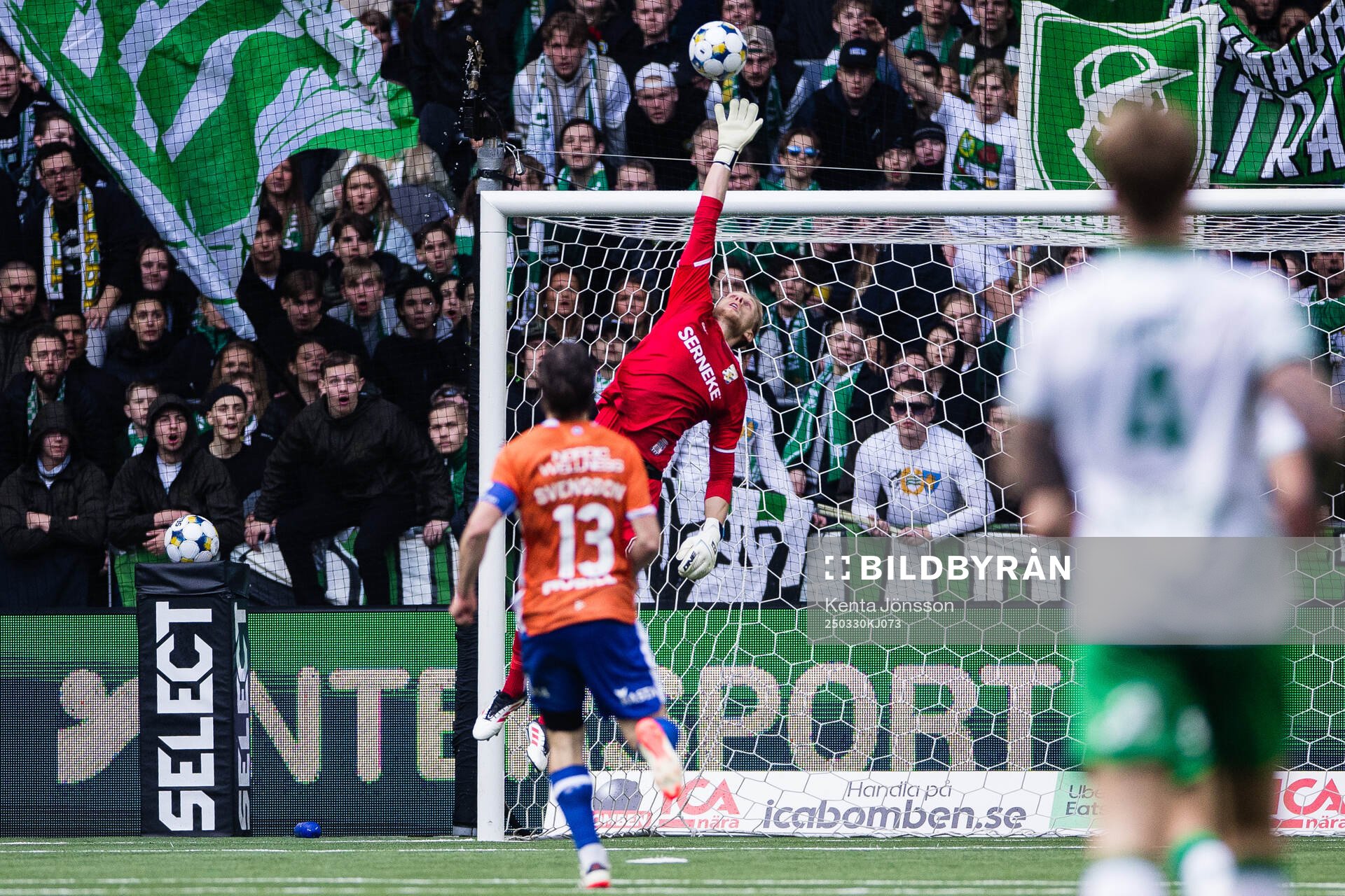 Hammarbys Simon Strand gör 4-0 bakom IFK Göteborgs