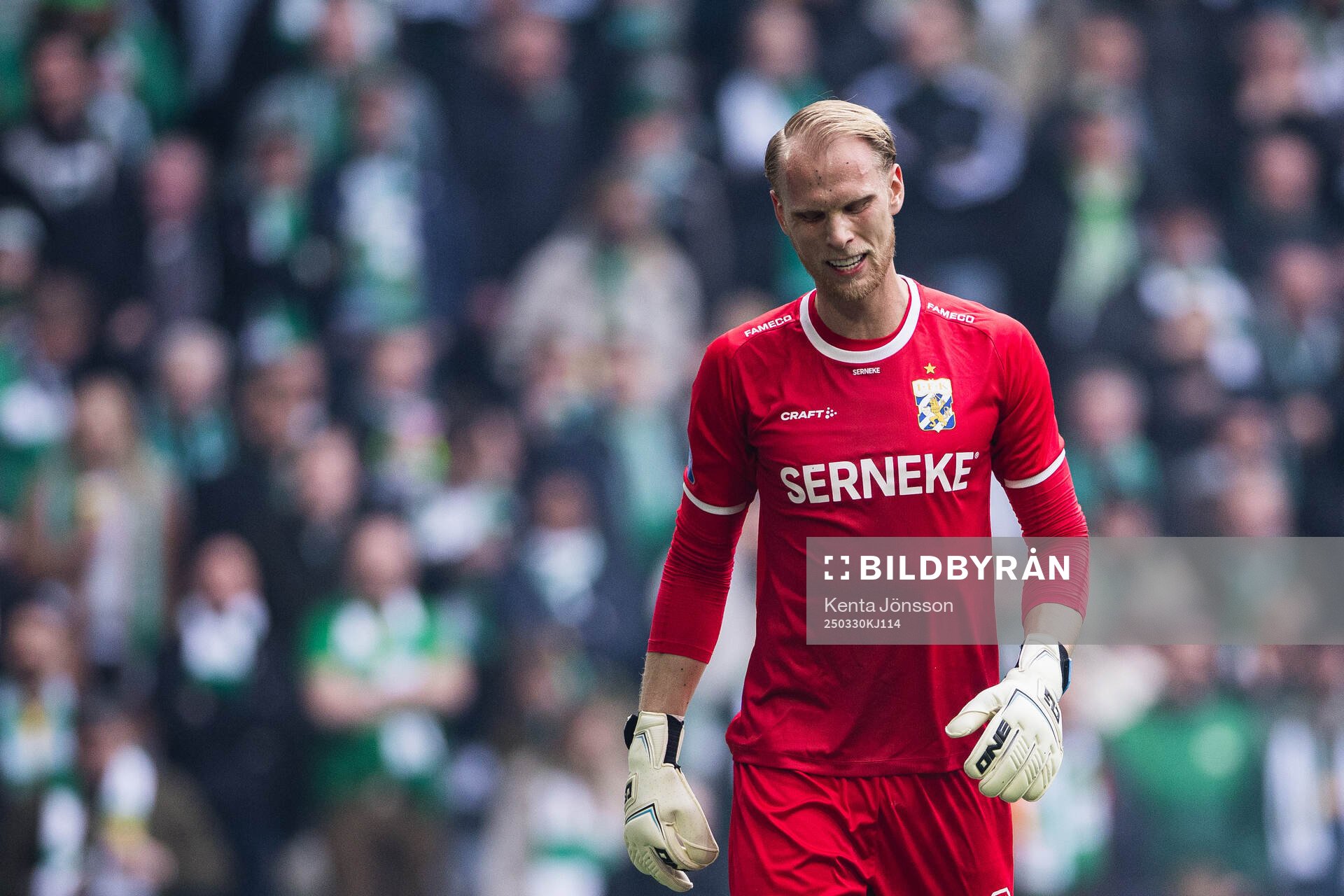 IFK Göteborgs målvakt Pontus Dahlberg deppar