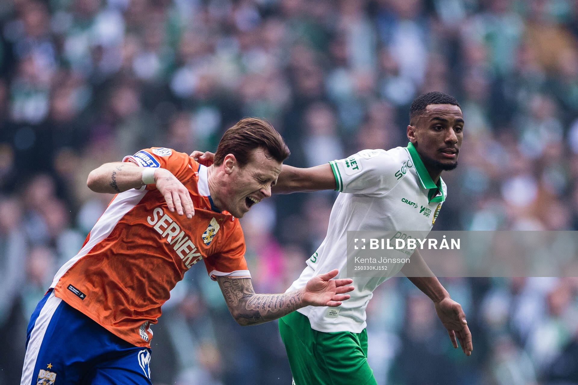 IFK Göteborgs Tobias Heintz och Hammarbys Paulos Abraham