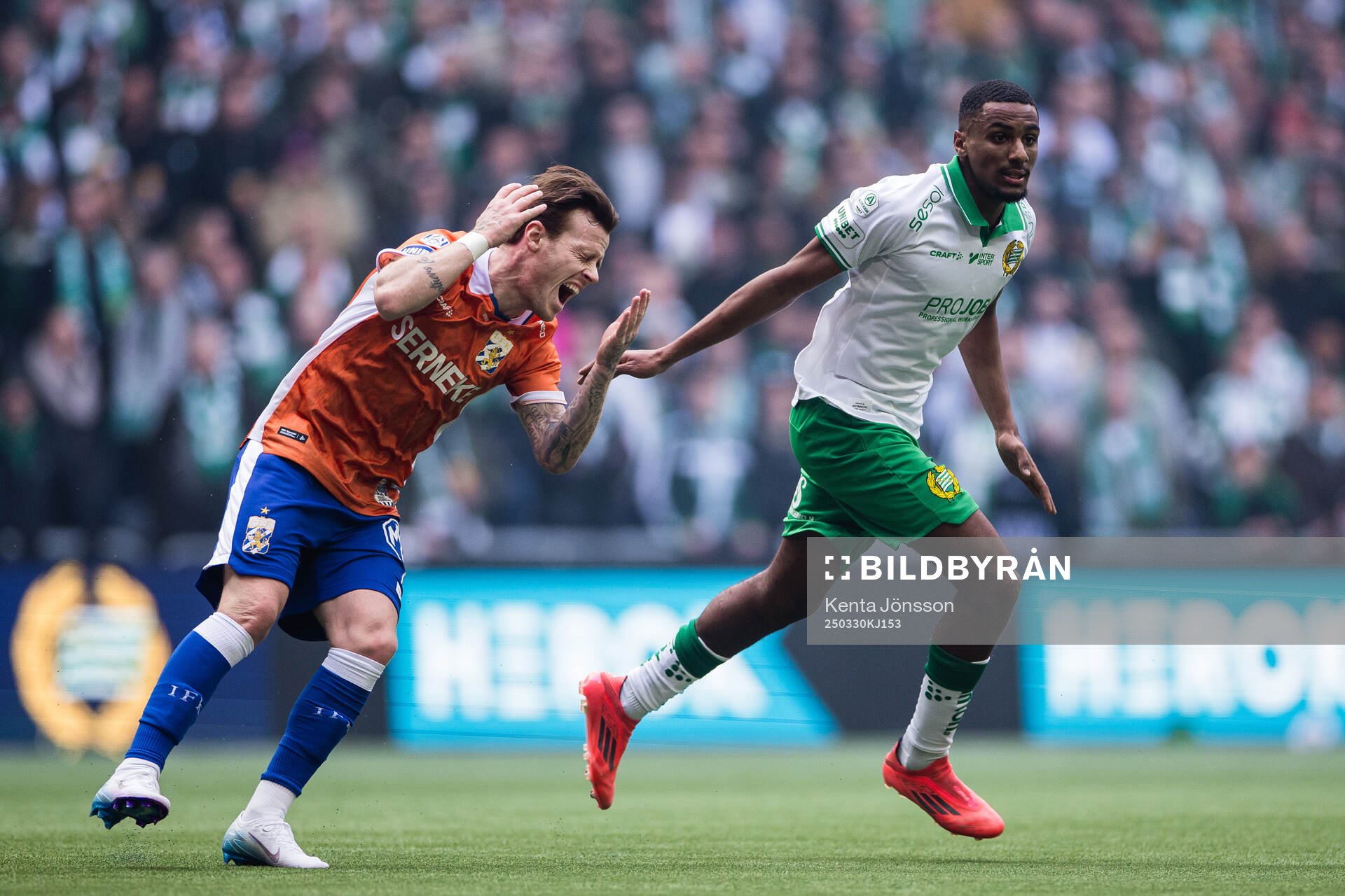 IFK Göteborgs Tobias Heintz och Hammarbys Paulos Abraham