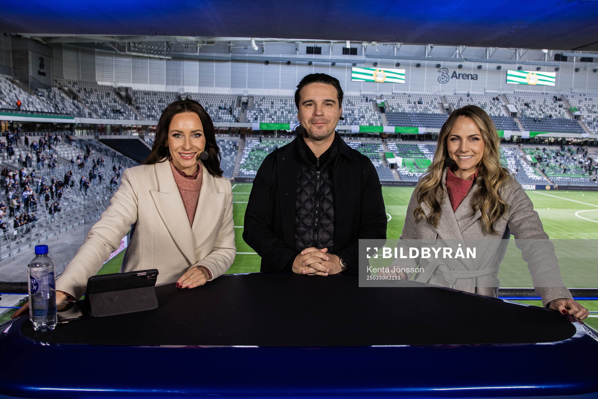 Camilla Nordlund, Nordin Gerzic och Emelie Zaar Ölander i