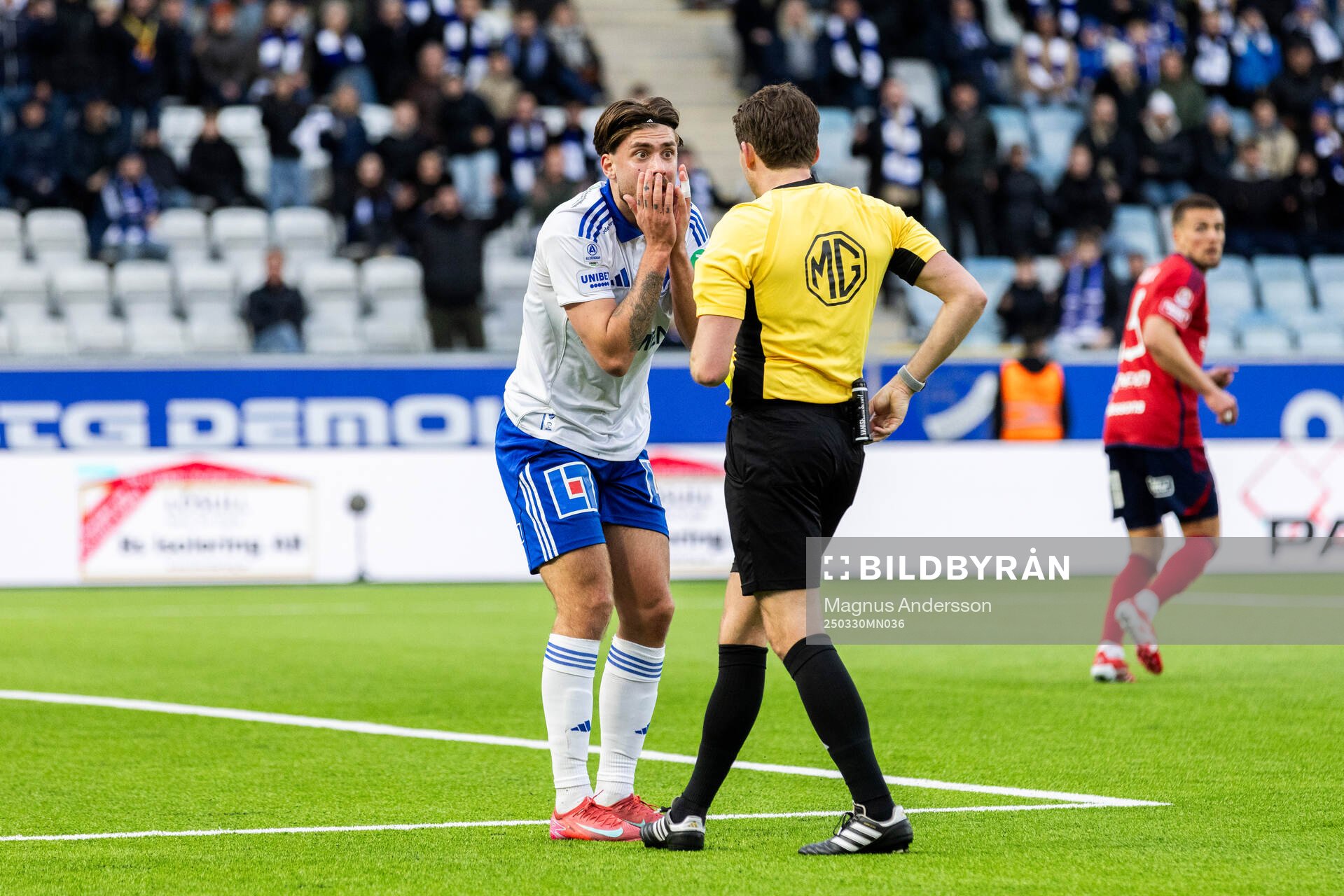 IFK Norrköpings Tim Prica reagerar