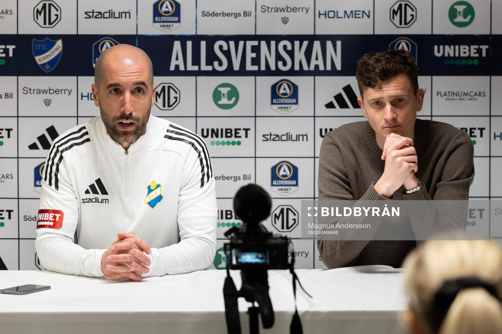 Östers tränare Martin Foyston och IFK Norrköpings