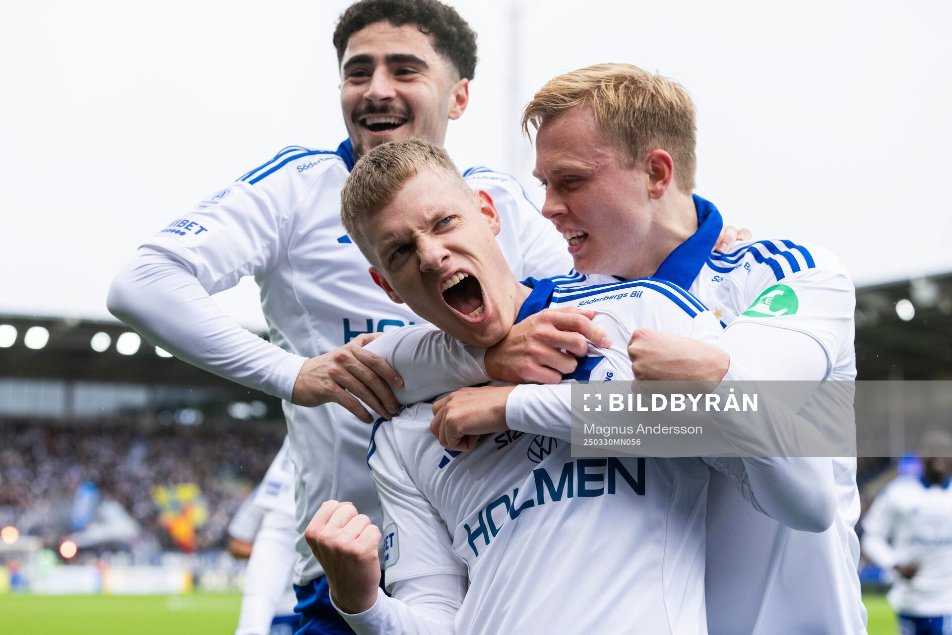 IFK Norrköpings Sebastian Vinther Jørgensen jublar med