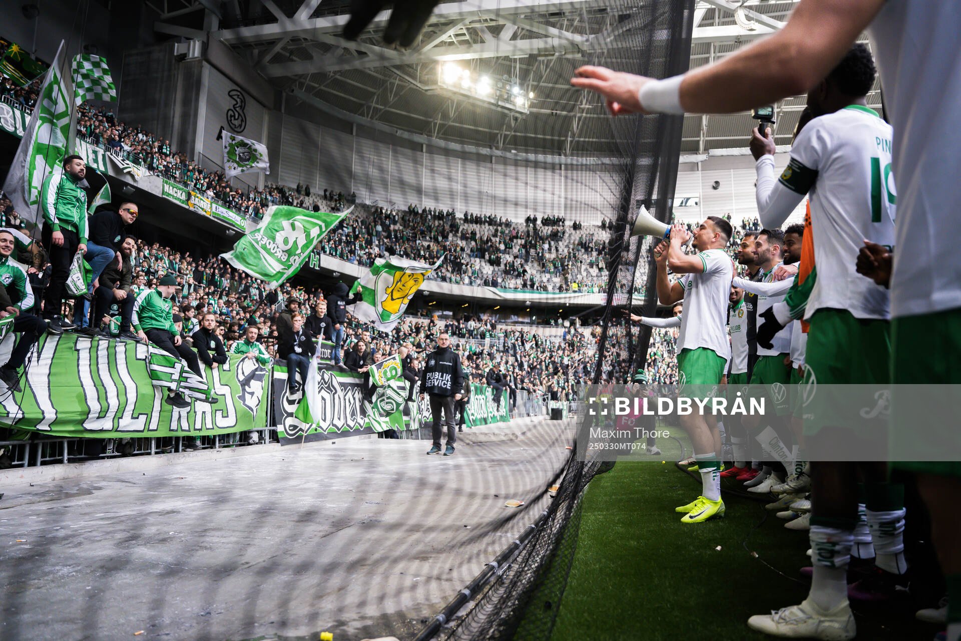 Hammarbys Jusef Erabi jublar