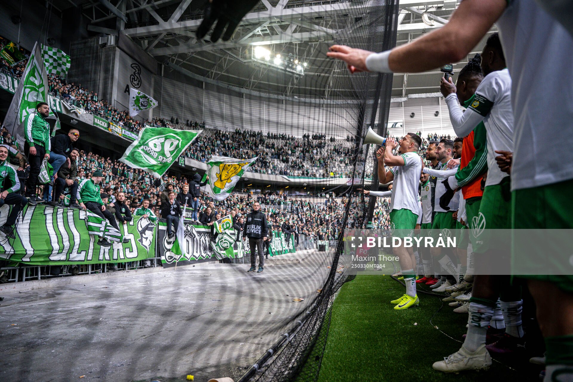 Hammarbys Jusef Erabi jublar