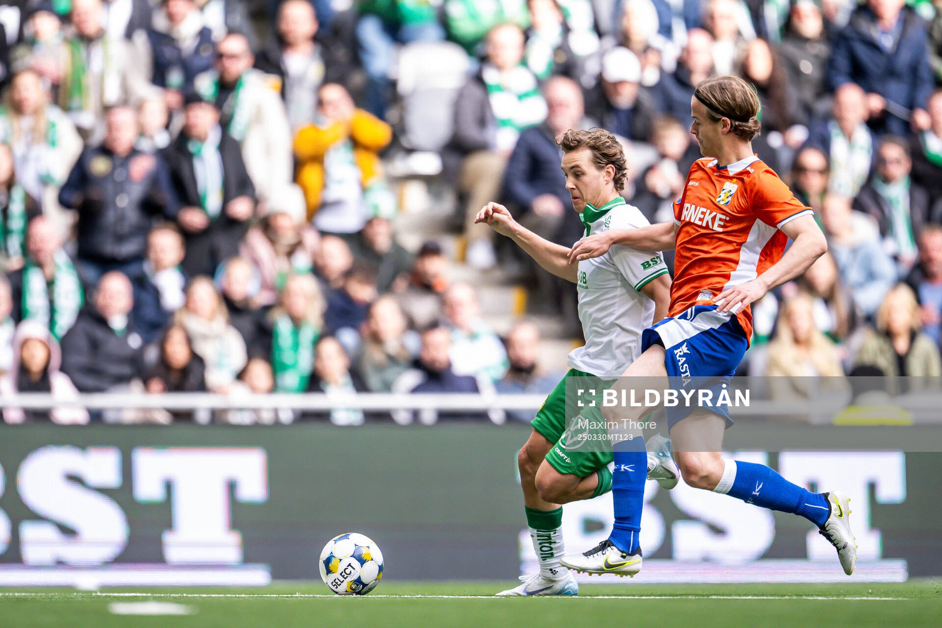 Hammarbys Hampus Skoglund och IFK Göteborgs August