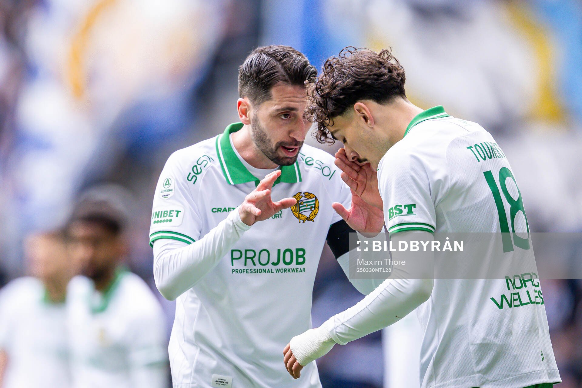 Hammarbys Nahir Besara och Sebastian Tounekti