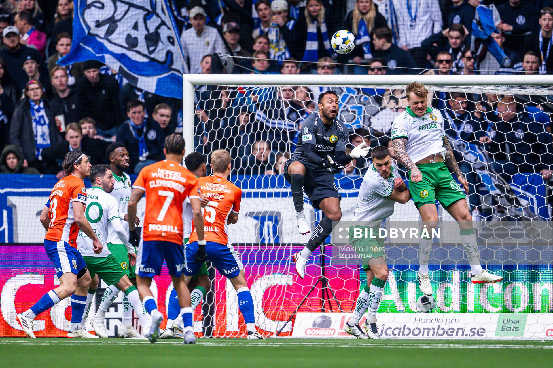 under fotbollsmatchen i Allsvenskan mellan Hammarby och IFK
