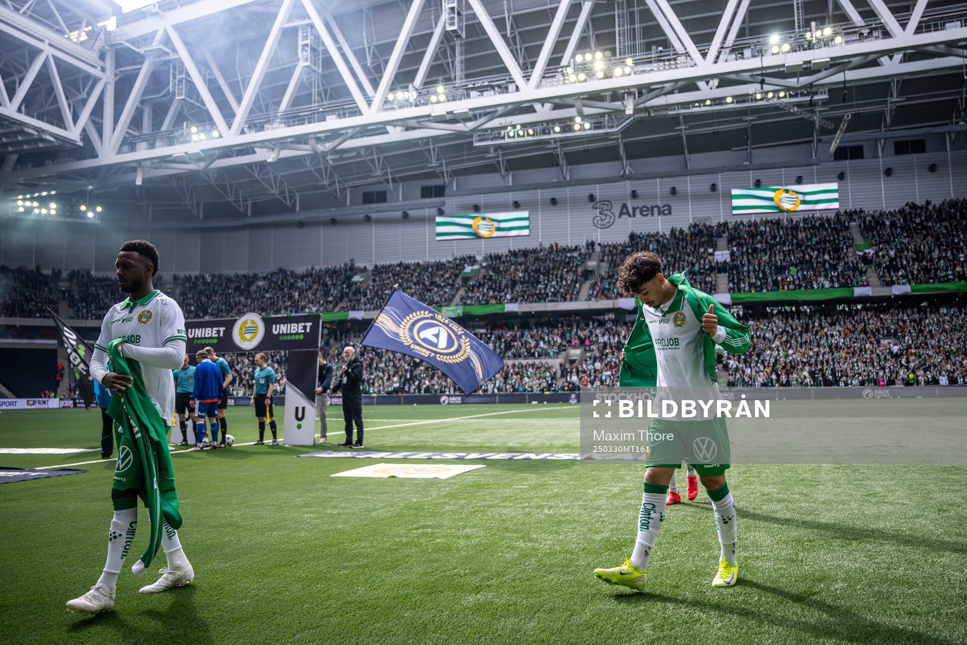 Hammarbys Shaquille Pinas och Sebastian Tounekti