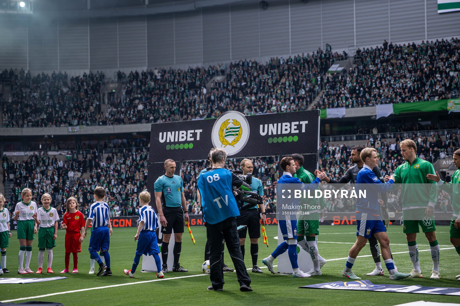 Spelarna vid lineup