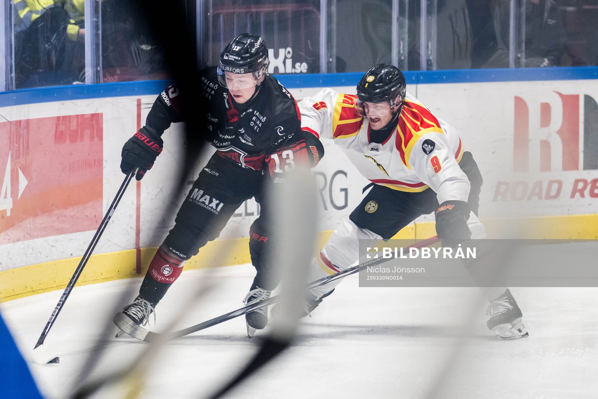 Malmö Redhawks Petter Vesterheim och Brynäs Victor