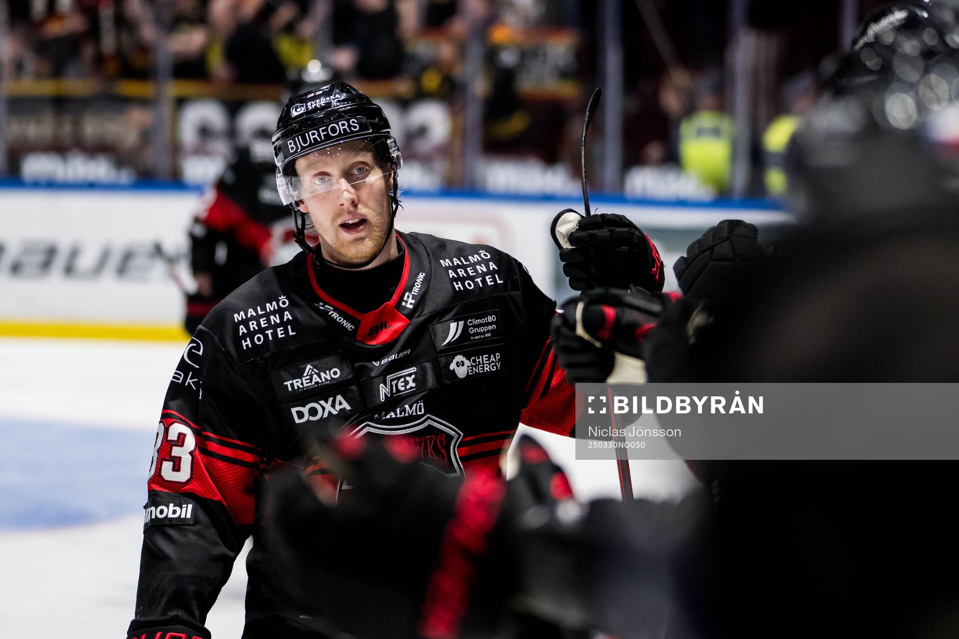 Malmö Redhawks Lassi Thomson jublar