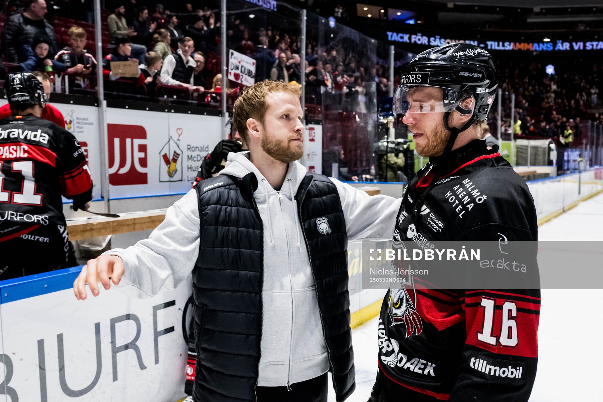 Malmö Redhawks Daniel Marmenlind och Matias Lassen