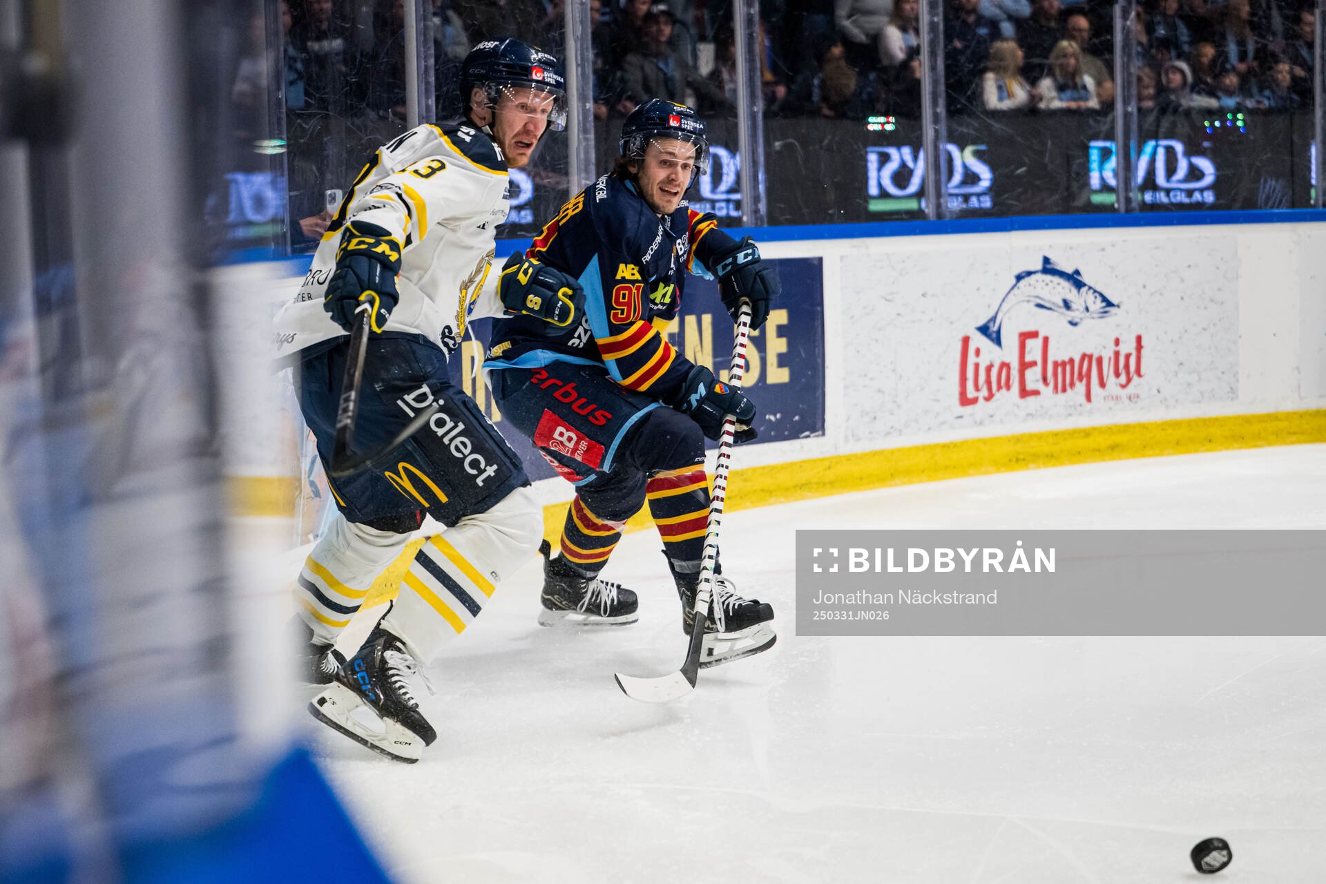 Södertäljes Henrik Eriksson och Djurgårdens Tyler