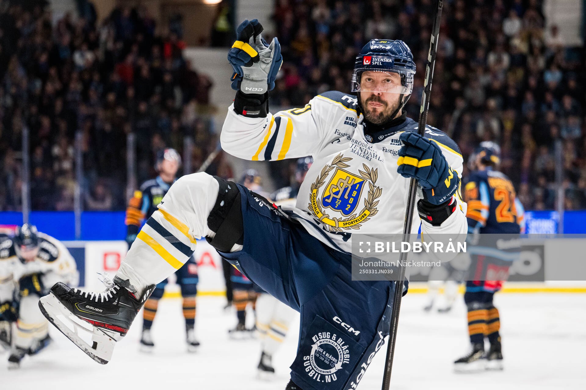 Södertäljes Marcus Eriksson jublar